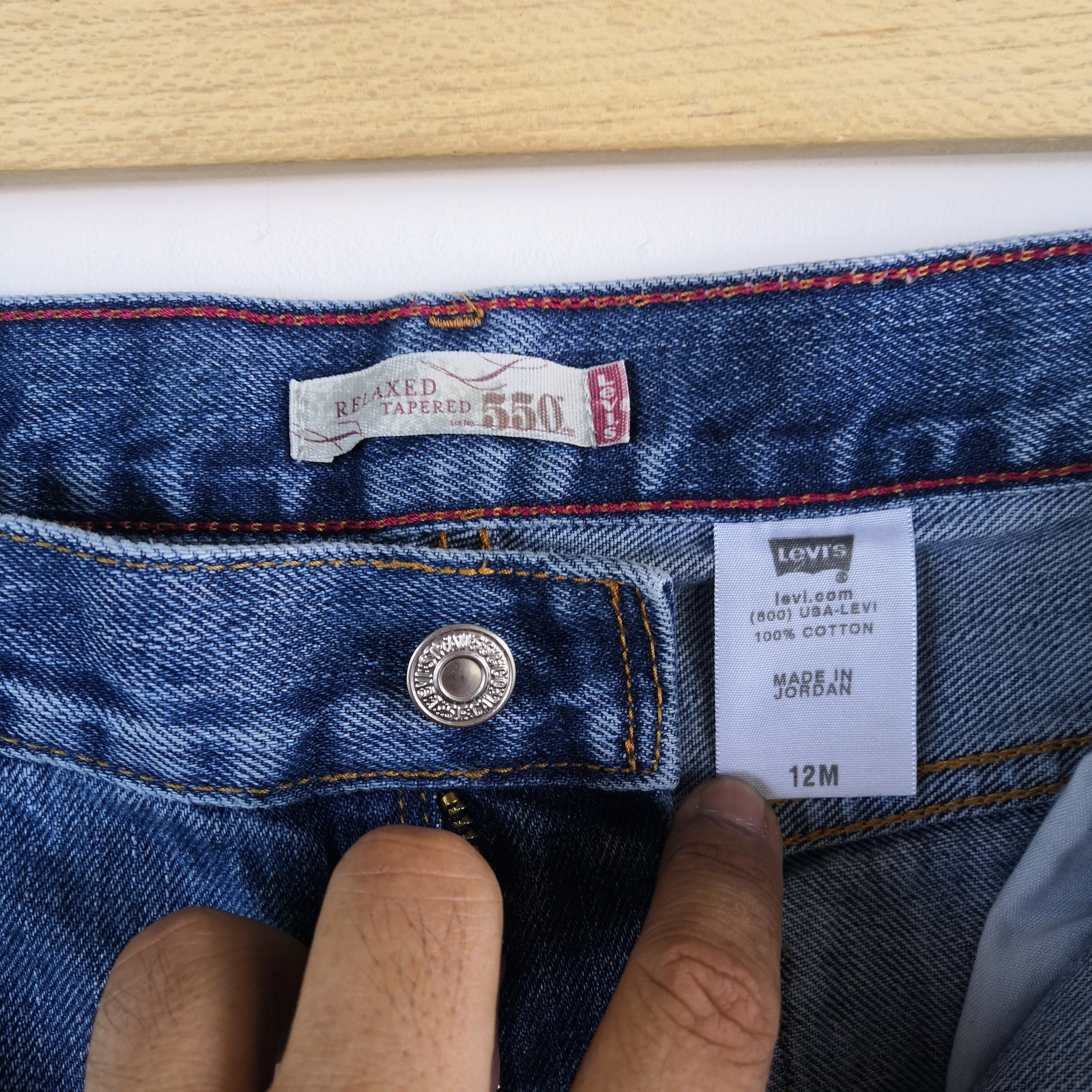 Levi's Vintage Levis 550 Distressed Jeans Levi's Stonewash Denim Size US 30 / EU 46 - 10 Thumbnail