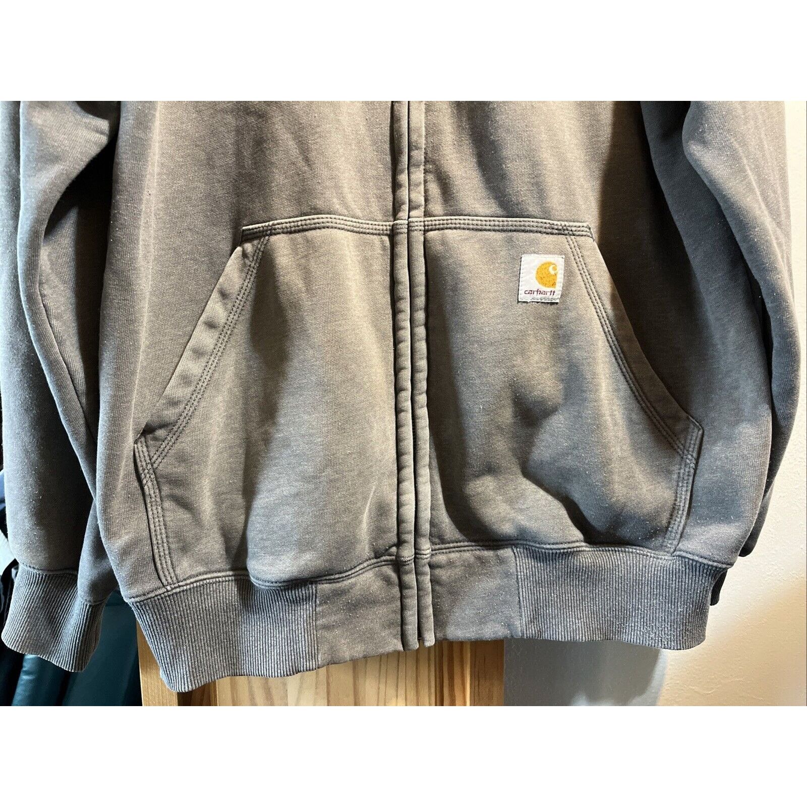 Carhartt Carhartt Hoodie Mens M Gray Full Zip Loose Hooded Sweatshirt Size US M / EU 48-50 / 2 - 6 Thumbnail
