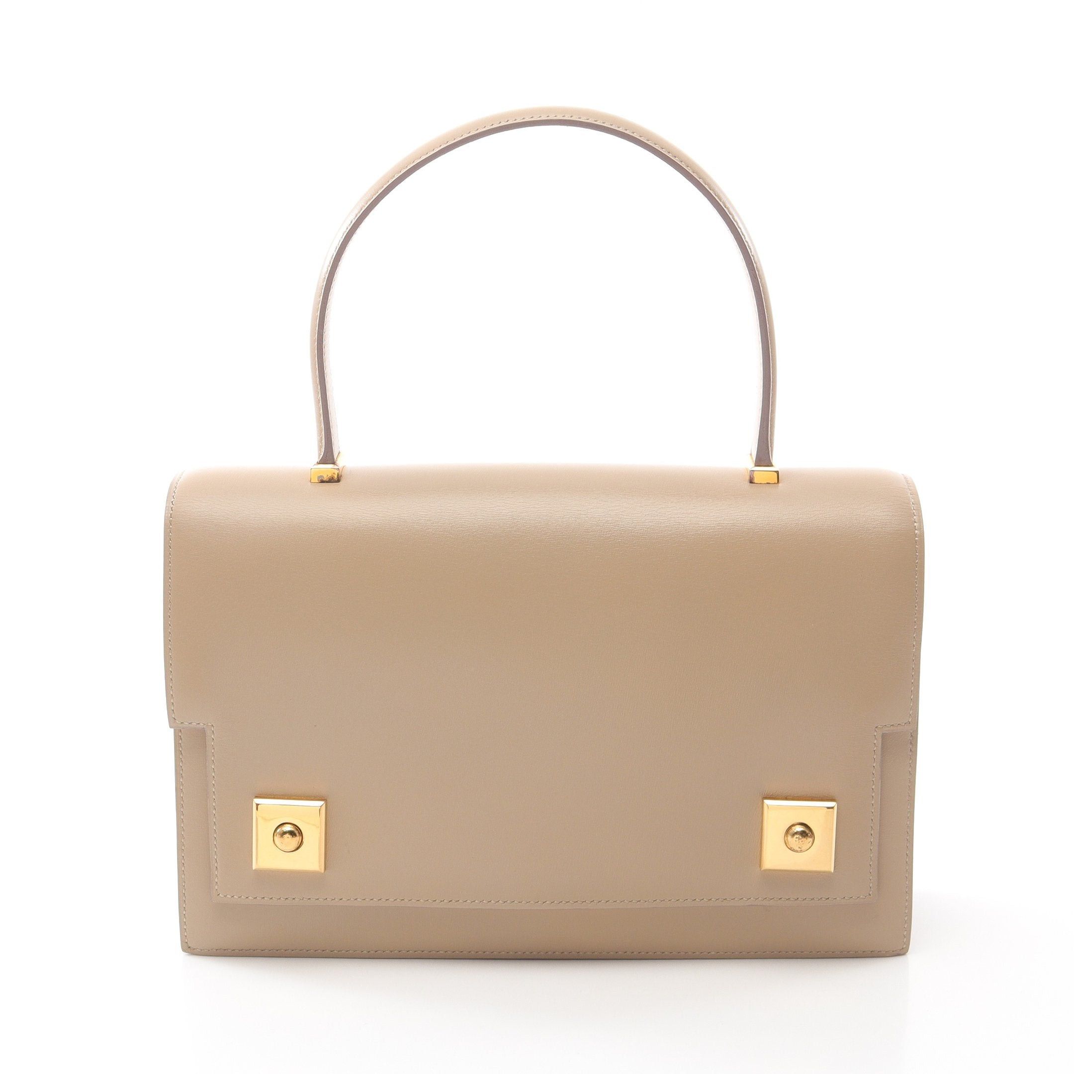 Hermes Hermes Piano Handbag Box Calf Beige Gold Hardware ○M Stamp Size ONE SIZE - 1 Thumbnail