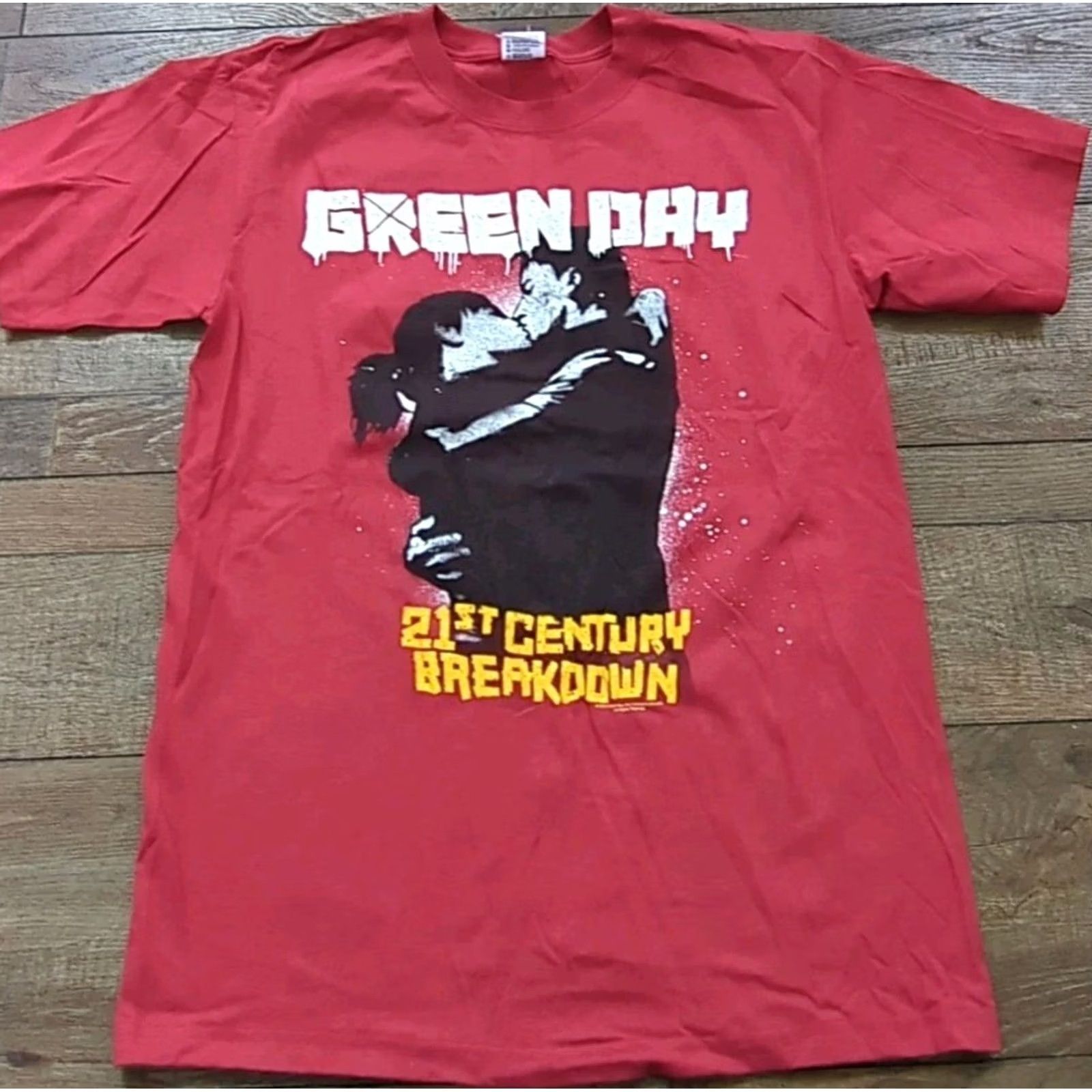 Anvil VINTAGE Green Day 21st Century Breakdown Tour 2009 Band T-Shirt Red Anvil Medium Shirts Mens M Size US M / EU 48-50 / 2 - 2 Thumbnail