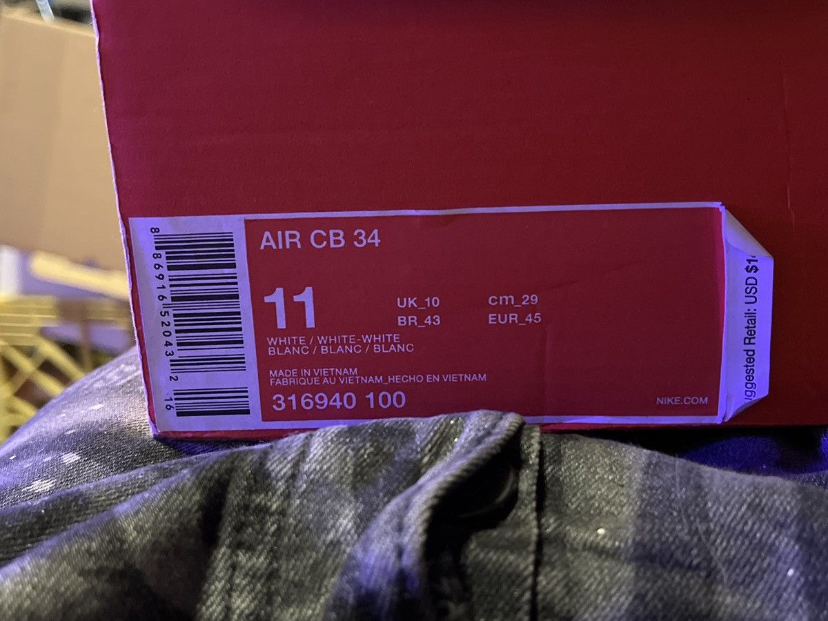 Nike Cb 34 size 11 full white with Jeremy Scott bones Size US 11 / EU 44 - 9 Thumbnail