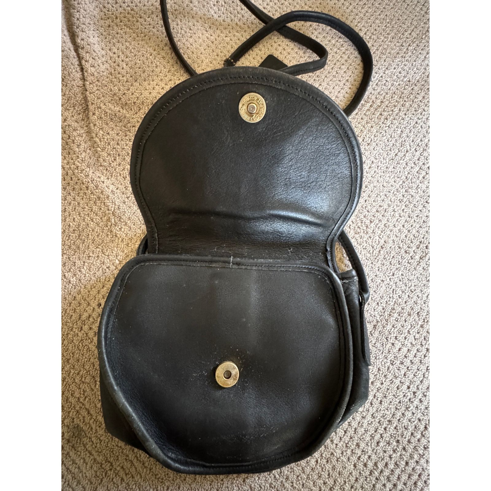 Coach Coach Black Leather Crossbody Handbag Size ONE SIZE - 2 Thumbnail