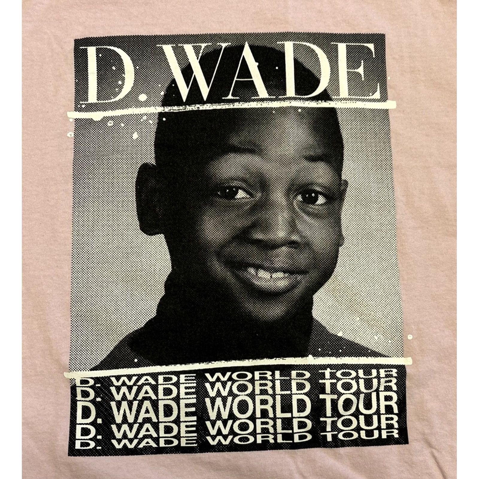 Vintage Bleacher Report Dwayne Wade World Tour Long Sleeve T-Shirt Crew Neck Pink L Mens/Boys Size US L / EU 52-54 / 3 - 4 Thumbnail