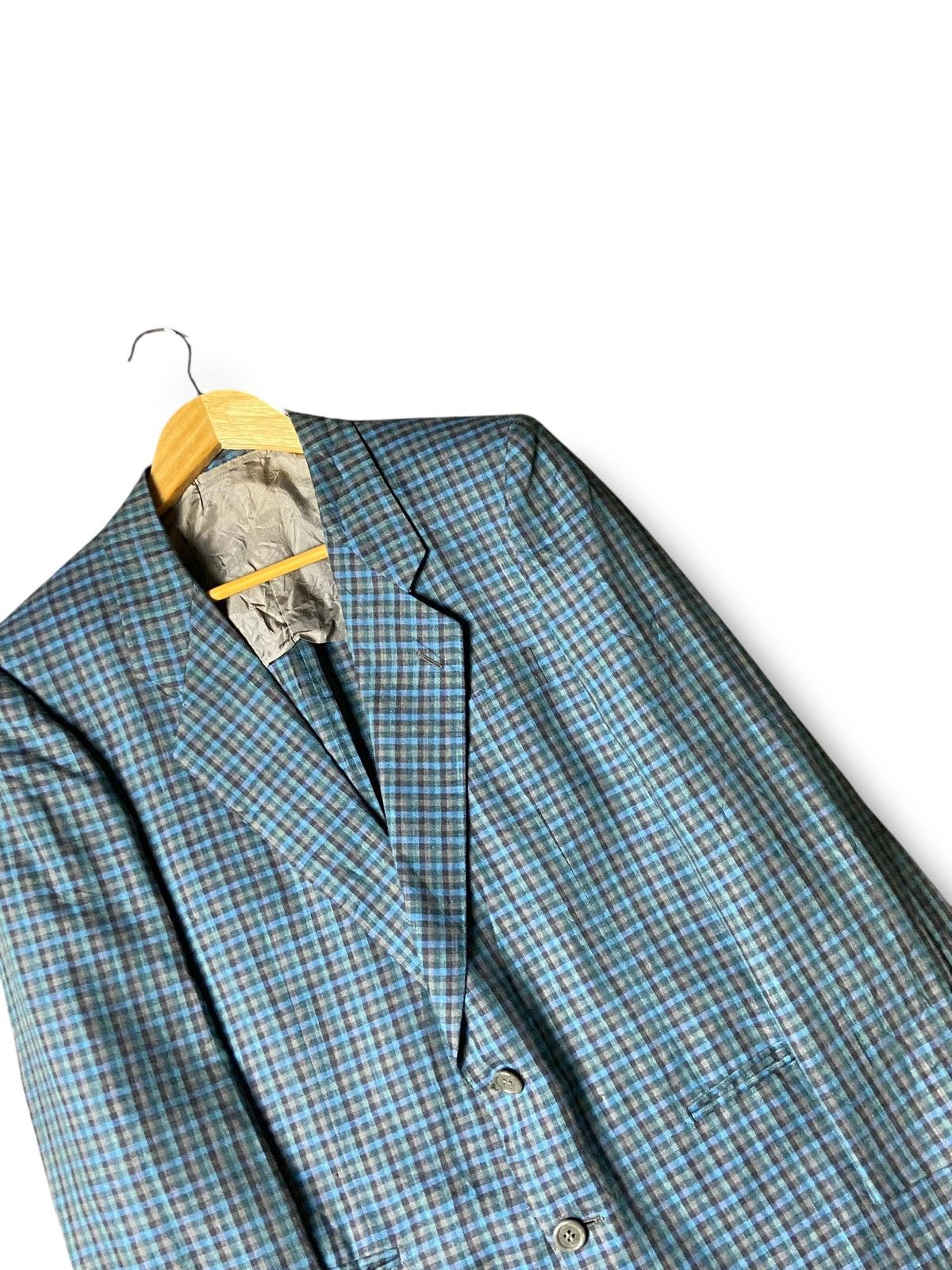 Givenchy Vintage GIVENCHY Checkered Blazer (139) Size US XXS / EU 40 - 7 Thumbnail
