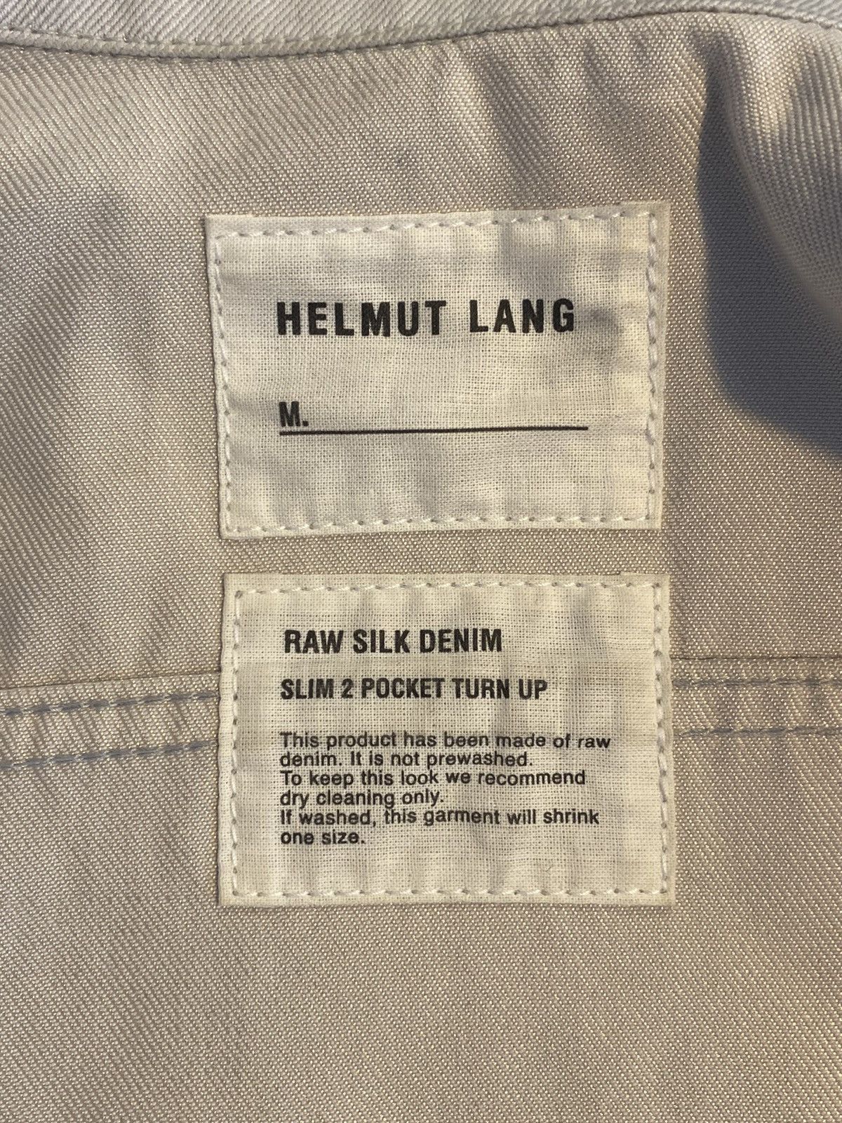 Helmut Lang Helmut Lang ‘90s raw silk denim 2 pocket turn up jacket Size XS / US 0-2 / IT 36-38 - 5 Thumbnail