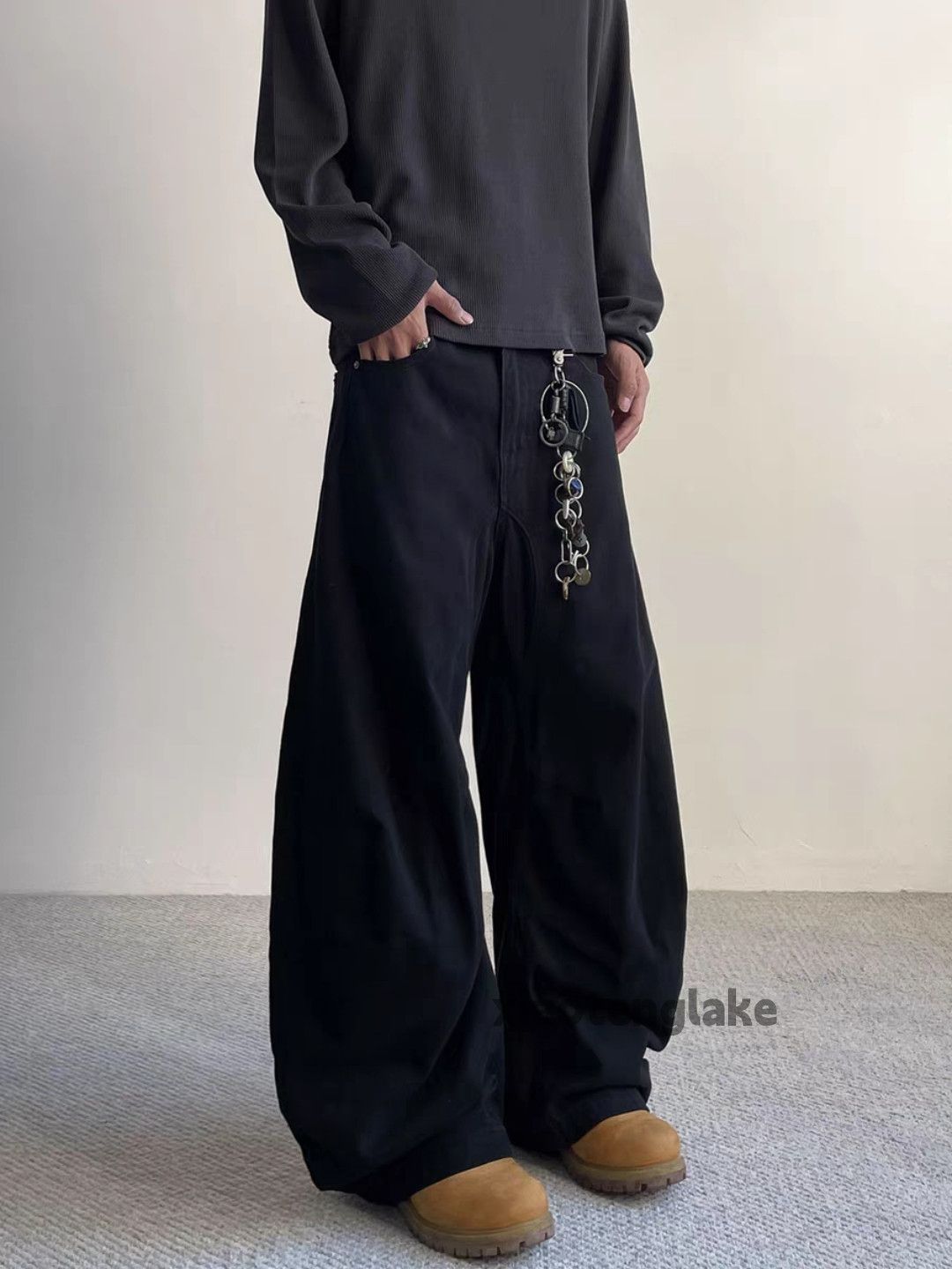Designer × Japanese Brand × Vintage utility skate hiphop pleated patchwork yuppie pants Size US 26 / EU 42 - 1 Thumbnail