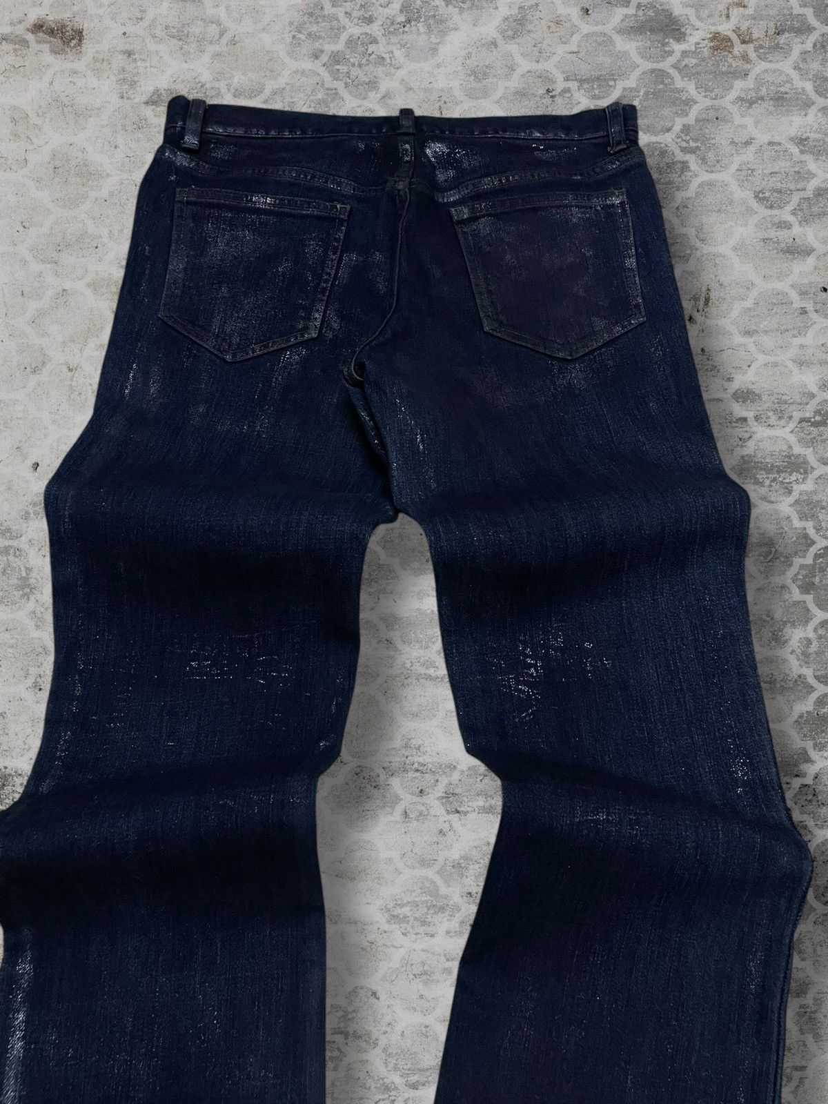 Shellac Vintage 1990s Authentic Designer Shellac Wax Style Denim Size US 29 - 13 Thumbnail