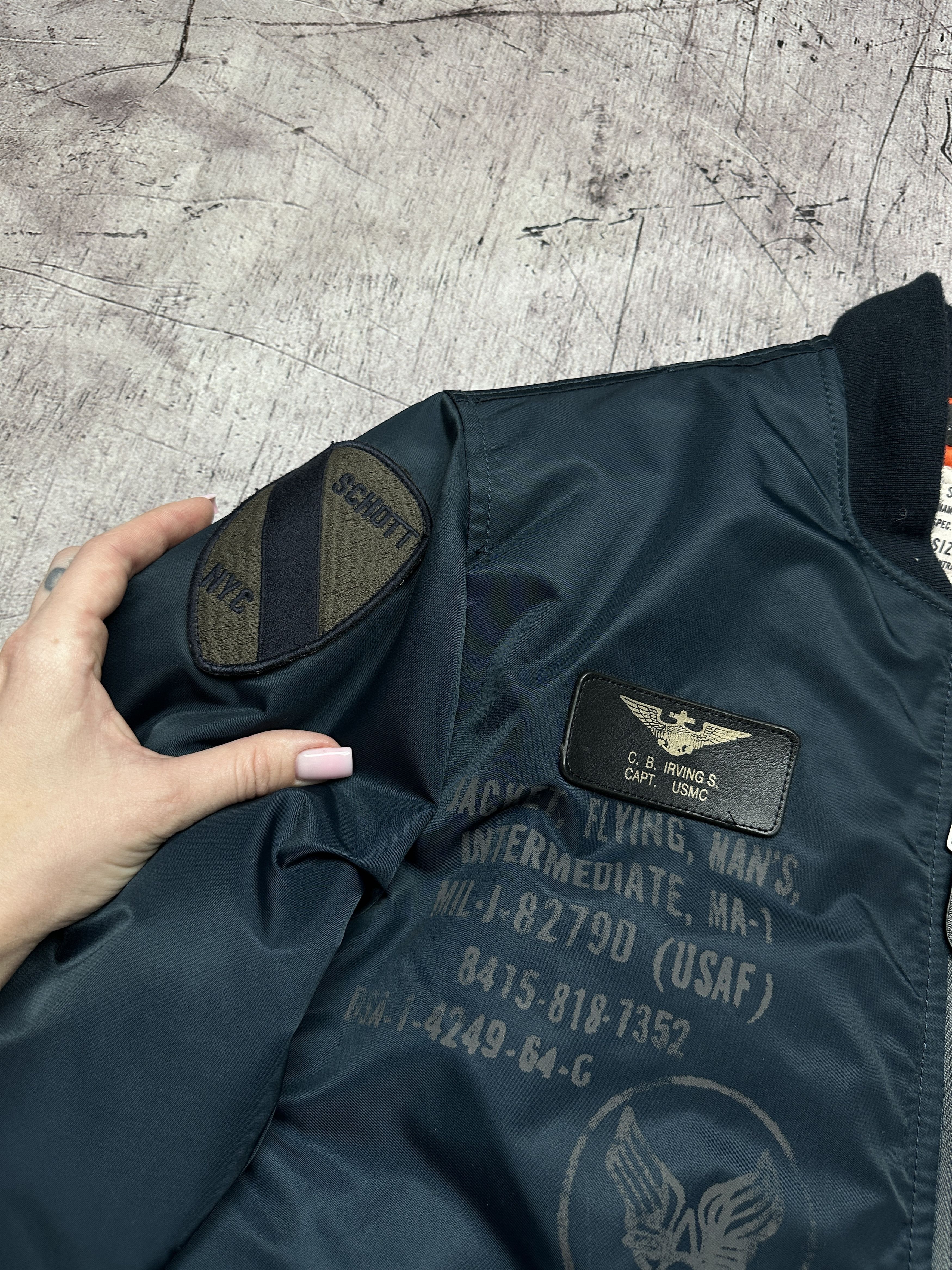 Schott Vintage Mens Ma1 Bomber Jacket