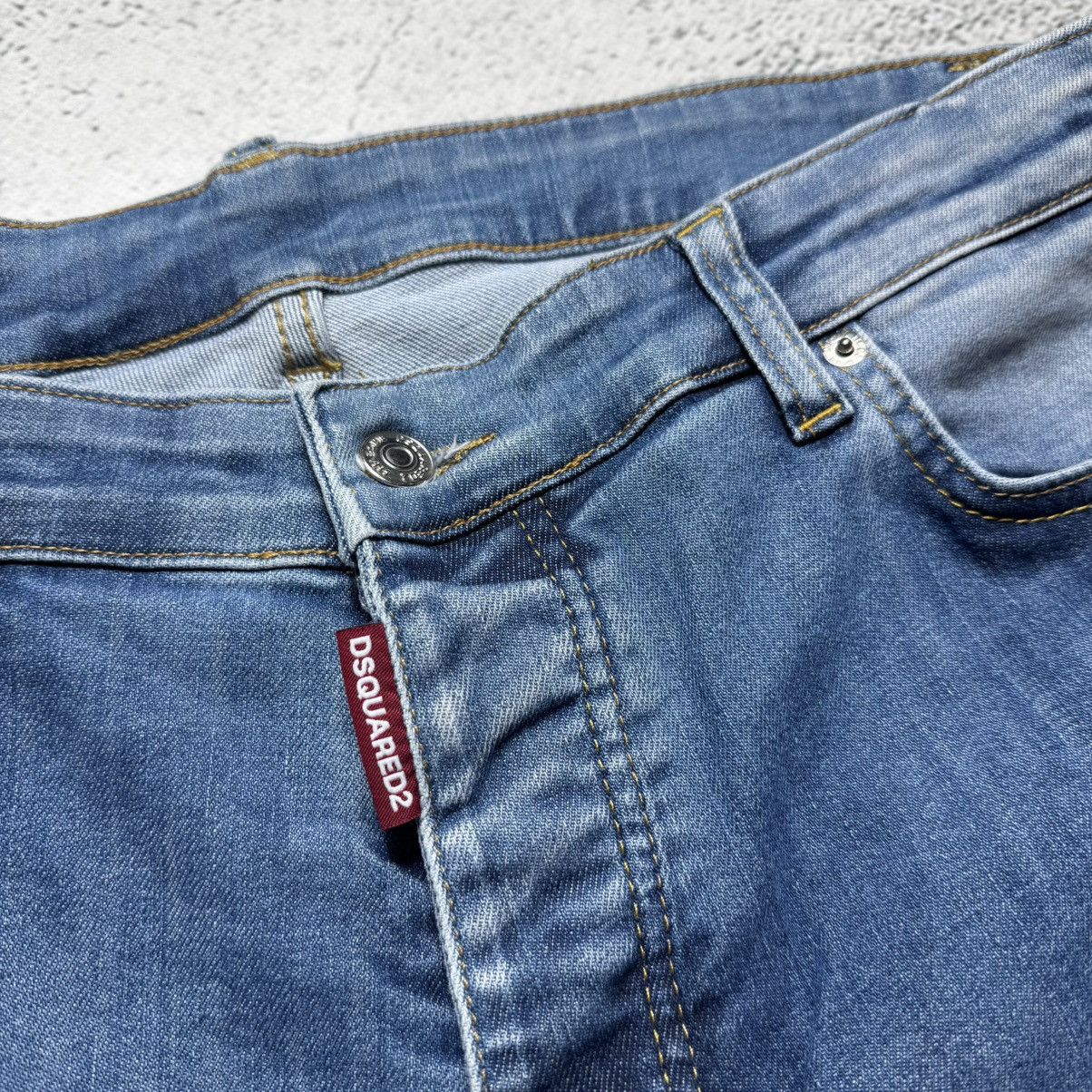 Dsquared2 y2k distressed jeans waist 45 disquared2 gallery dept style Size 32" / US 10 / IT 46 - 10 Thumbnail
