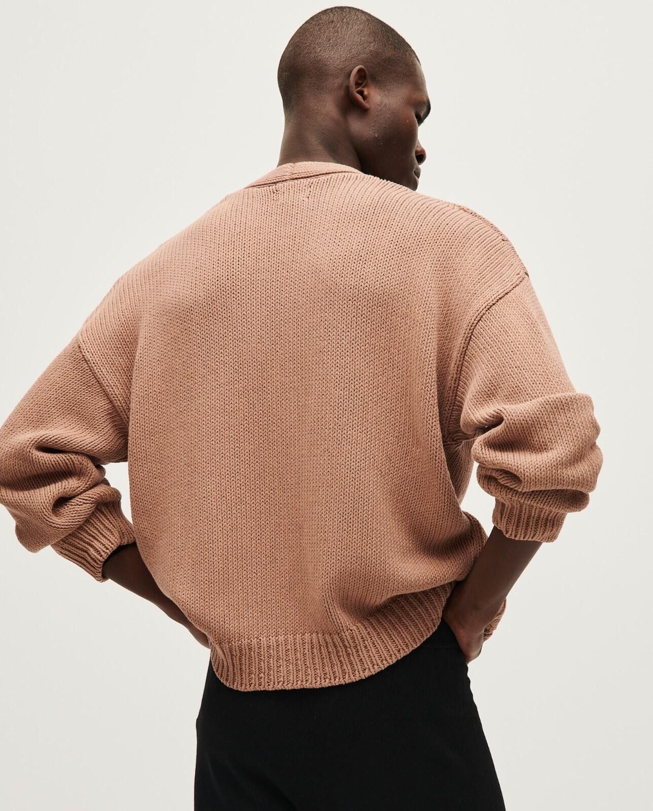 Other Babaa Men's no16 Roasted Fig Dusty Pink Cardigan Sweater Size US M / EU 48-50 / 2 - 4 Thumbnail