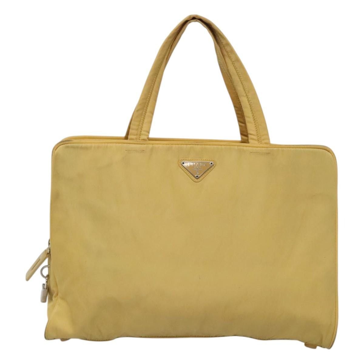 Prada PRADA Hand Bag Nylon Yellow Silver Size ONE SIZE - 2 Thumbnail