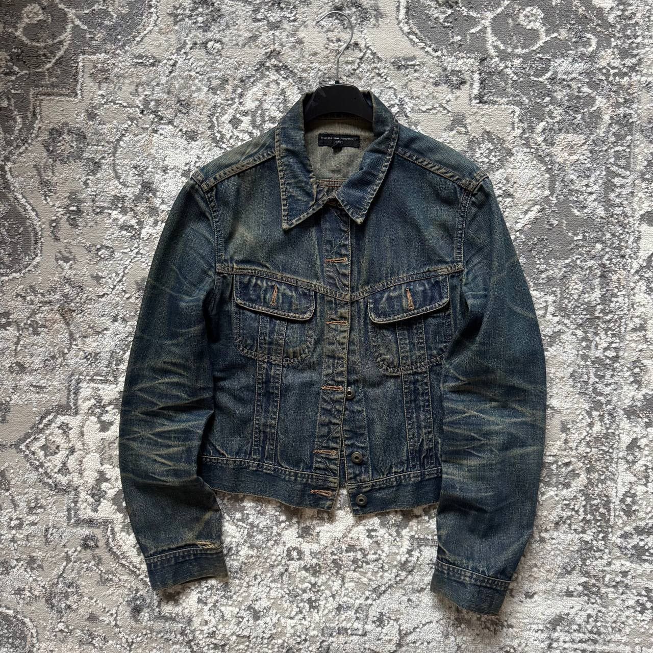 Hysteric Glamour Crazy Faded Cropped Washed Disress Denim Trucker Jakcet Size US M / EU 48-50 / 2 - 1 Thumbnail