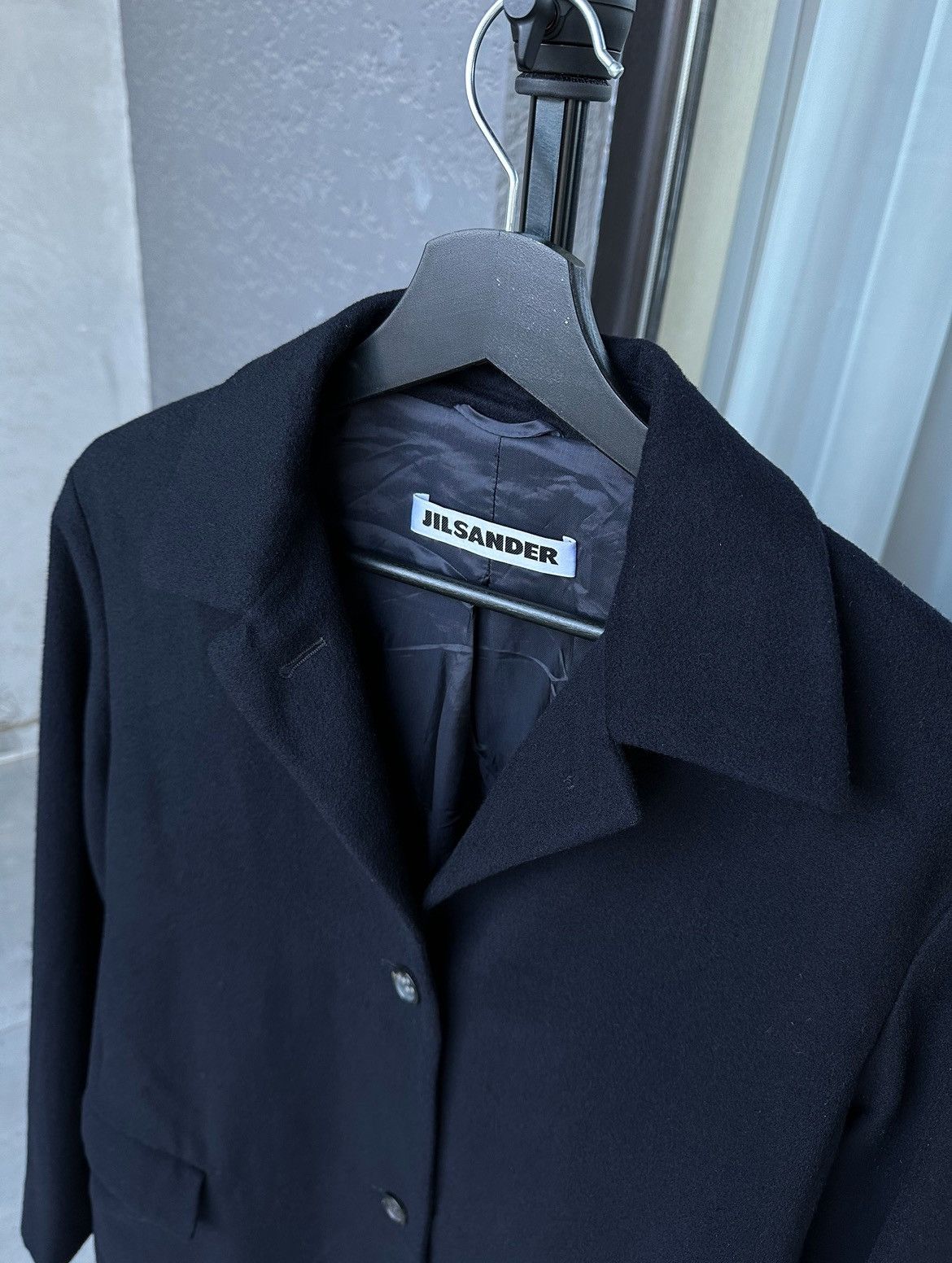 Jil Sander JIL SANDER Cashmere 100% Dark Blue Women Coat Size 34 Size XXS / US 00 / IT 34 - 2 Thumbnail