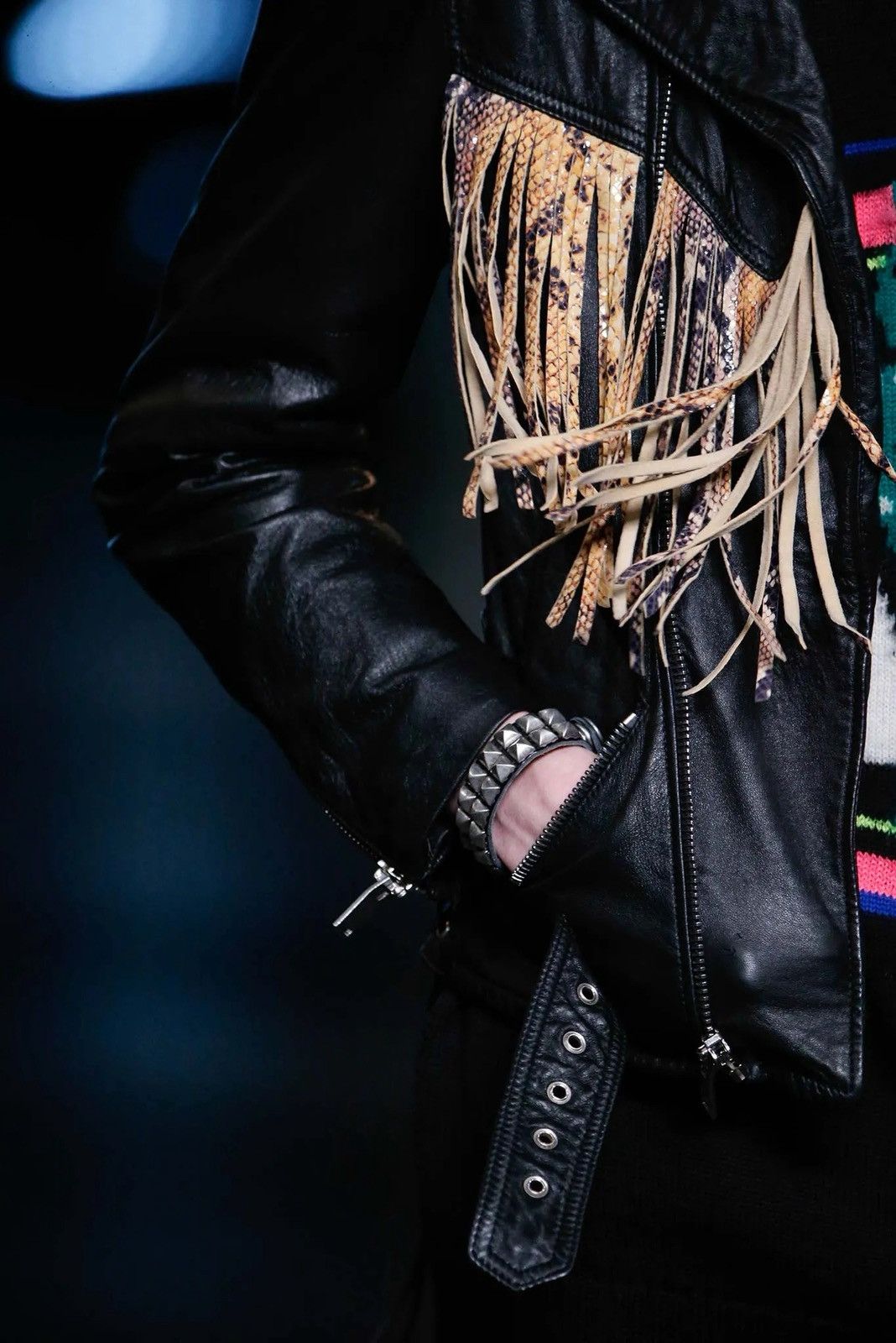 Saint Laurent Paris SAINT LAURENT PARIS BY HEDI SLIMANE 16SS PYTHON LEATHER JKT Size US S / EU 44-46 / 1 - 10 Thumbnail