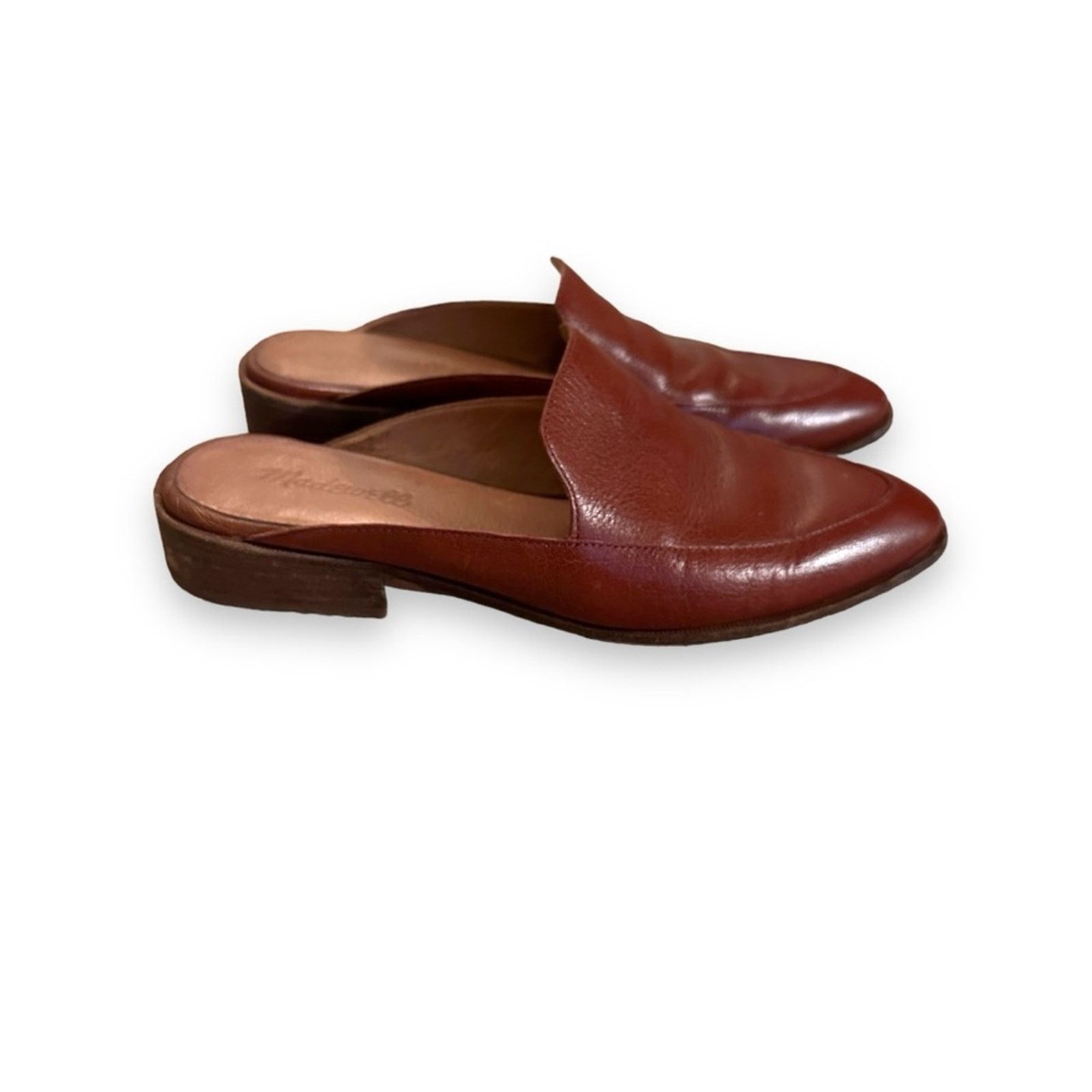 Madewell Madewell The Frances Leather Loafer Slip On Mules in Brown Size US 7.5 / IT 37.5 - 2 Thumbnail