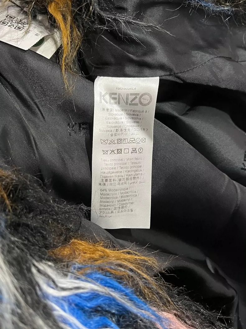 Kenzo KENZO Multicoloured woolen coat for women Size XXS / US 00 / IT 34 - 7 Thumbnail