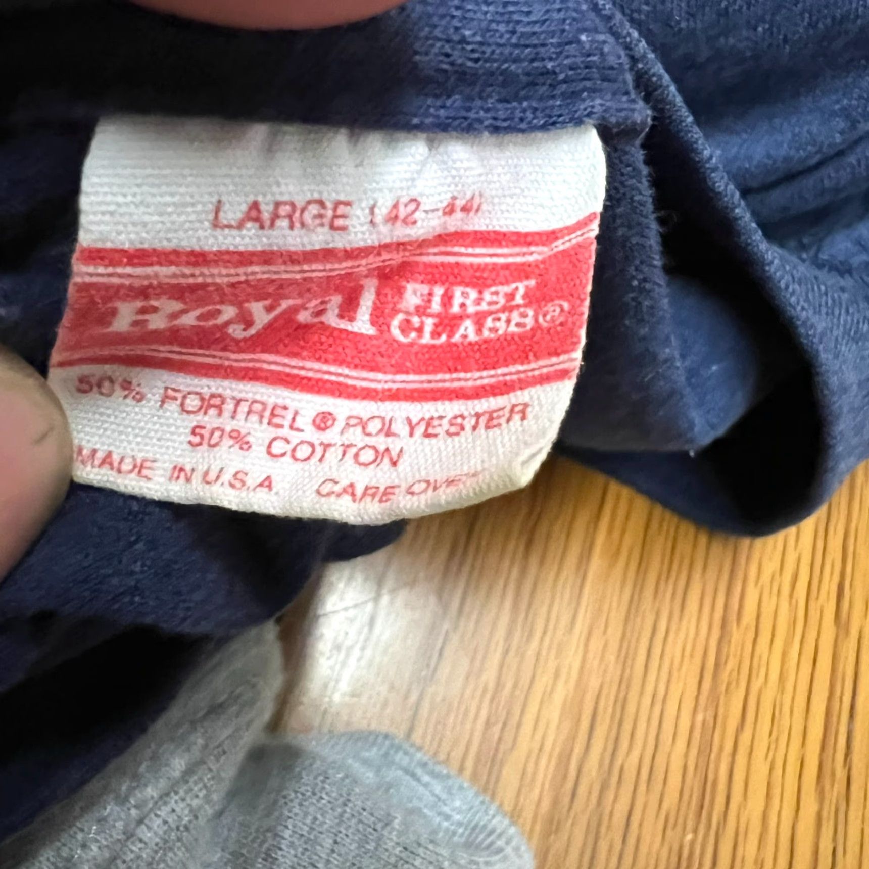 Vintage VINTAGE United States of America Flag T Shirt Mens L Blue Graphic Print Crew Neck Short Sleeve 1990s Mens Size US L / EU 52-54 / 3 - 5 Thumbnail