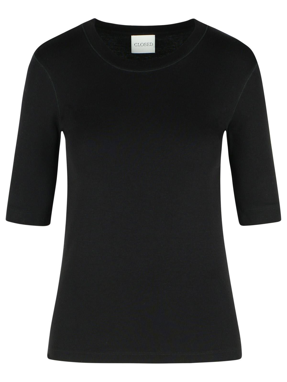 CLOSED CLOSED Black Cotton Blend T-Shirt Size M / US 6-8 / IT 42-44 - 1 Thumbnail