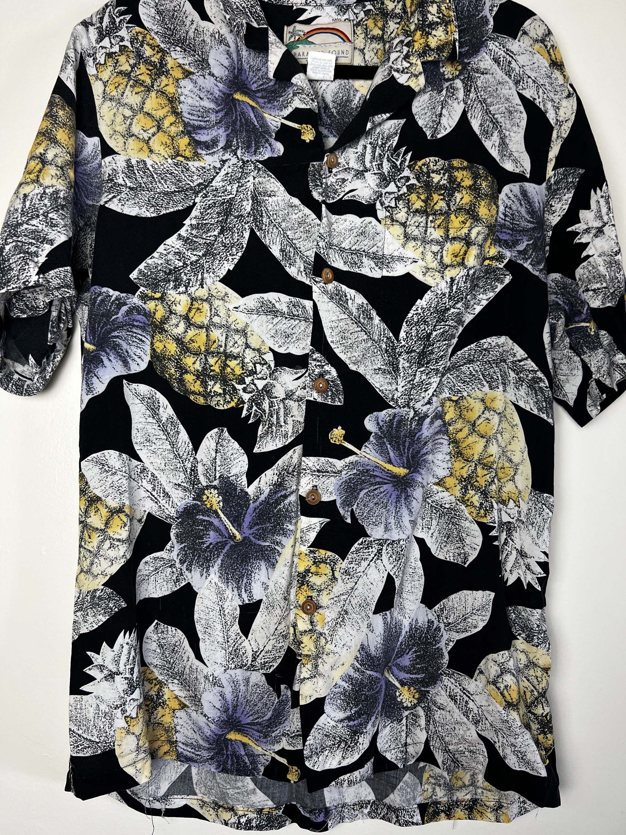 Paradise Found 1980's Paradise Found Hibiscus Pineapple Shirt -Magnum P.I. Size US L / EU 52-54 / 3 - 3 Thumbnail