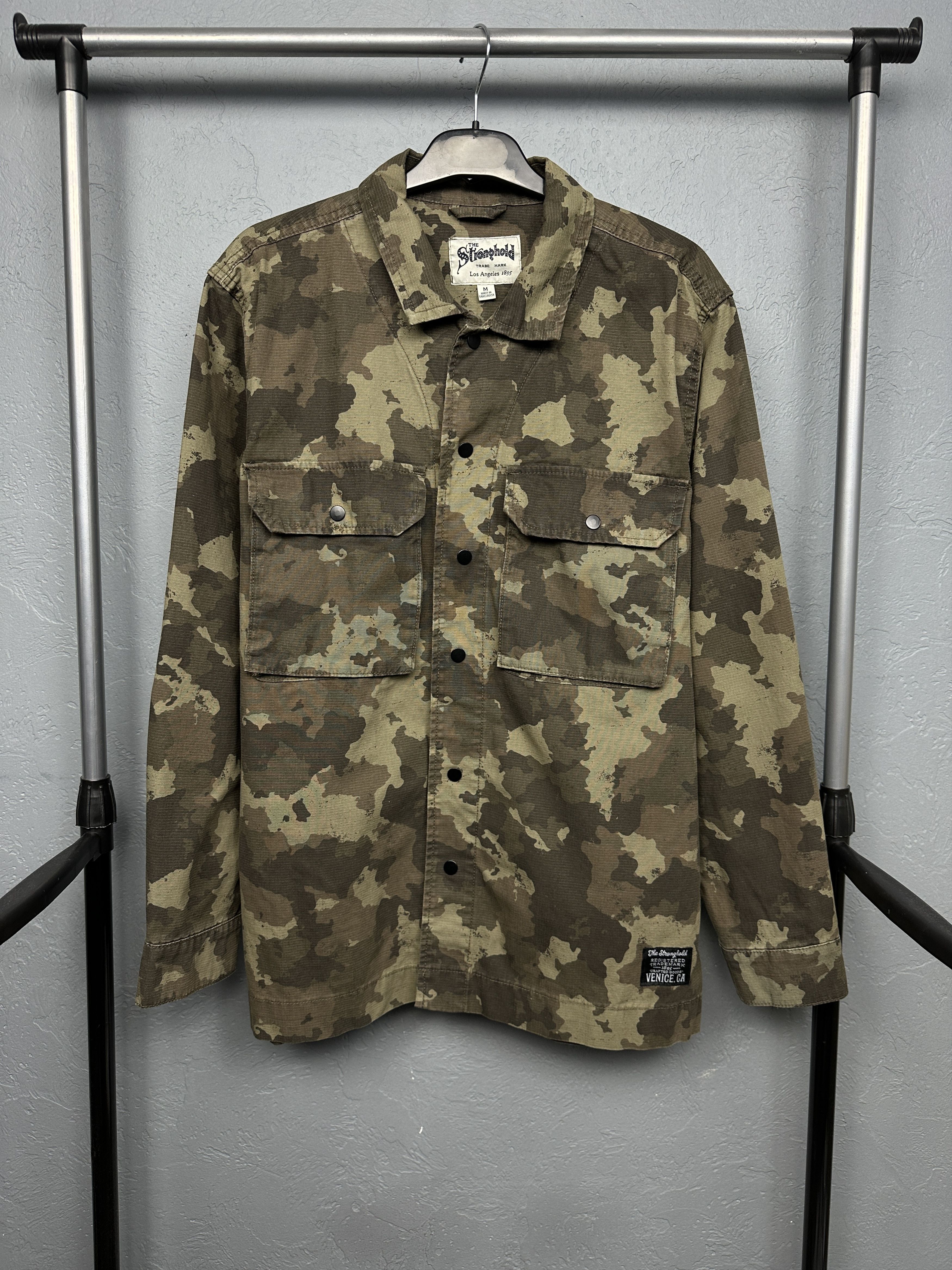 The Stronghold The Stronghold Mens Camo Overshirt Jacket Size US M / EU 48-50 / 2 - 1 Thumbnail