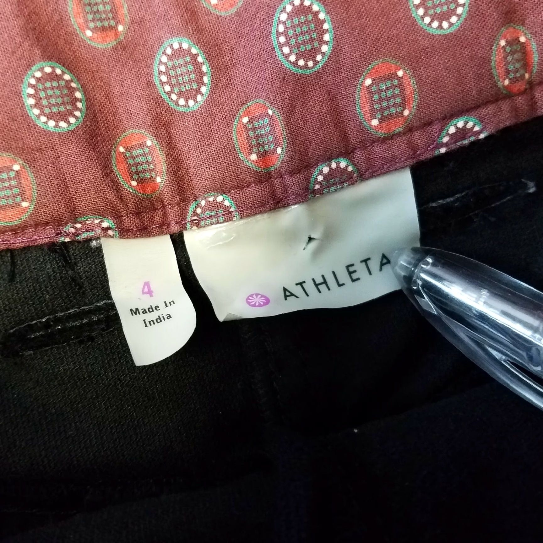 Athleta Athleta Womens Skirt Sz 4 Black Pockets Knee Length Cotton Blend 98% Cotton 2% Spandex Size 27" / US 4 / IT 40 - 3 Thumbnail