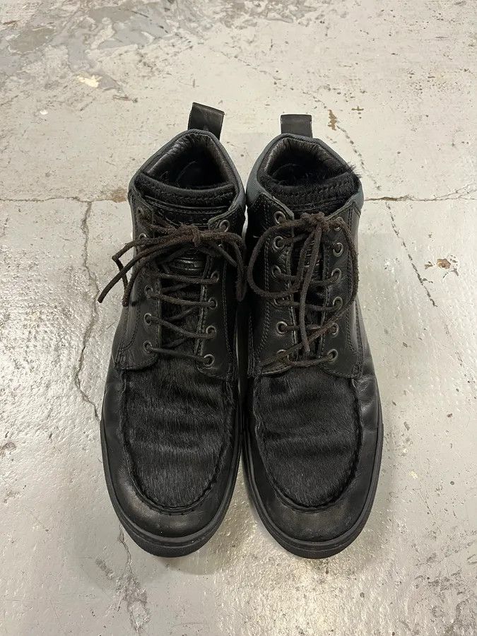 Dsquared2 Dsquared2 Black Fur Leather Shoes Size US 9 / EU 42 - 4 Thumbnail