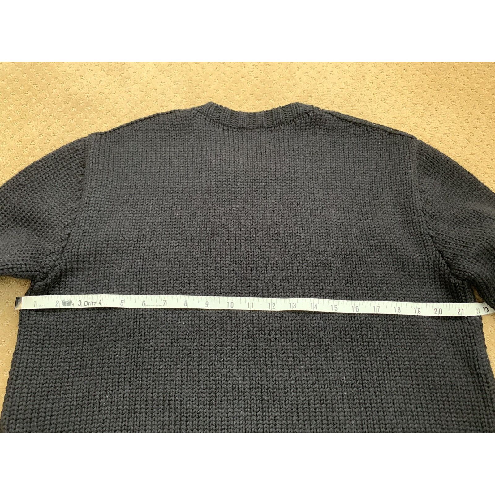 Rhude RHUDE Cropped Baggy Distressed Wool Sweater Hand Knitted Wol Size US S / EU 44-46 / 1 - 9 Thumbnail