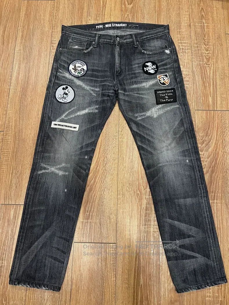 Neighborhood Neighborhood size L Disney denim jeans, ox king, black, si Size US 27 - 1 Thumbnail