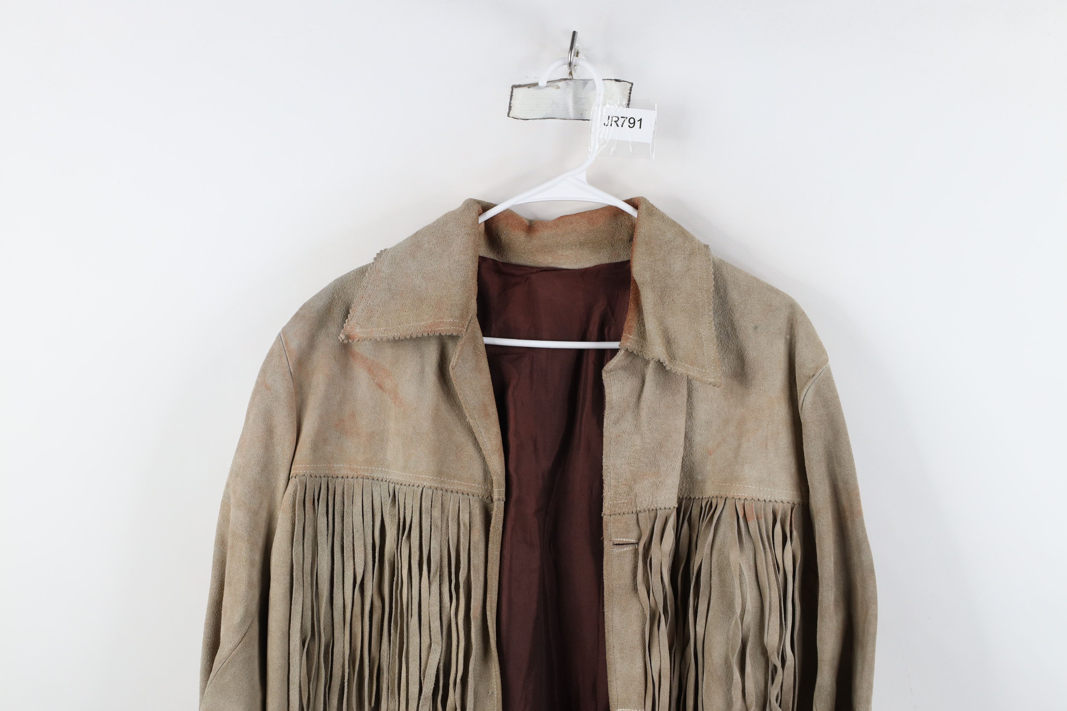 Vintage Vintage 60s 70s Streetwear Western Suede Leather Jacket Size US L / EU 52-54 / 3 - 2 Thumbnail