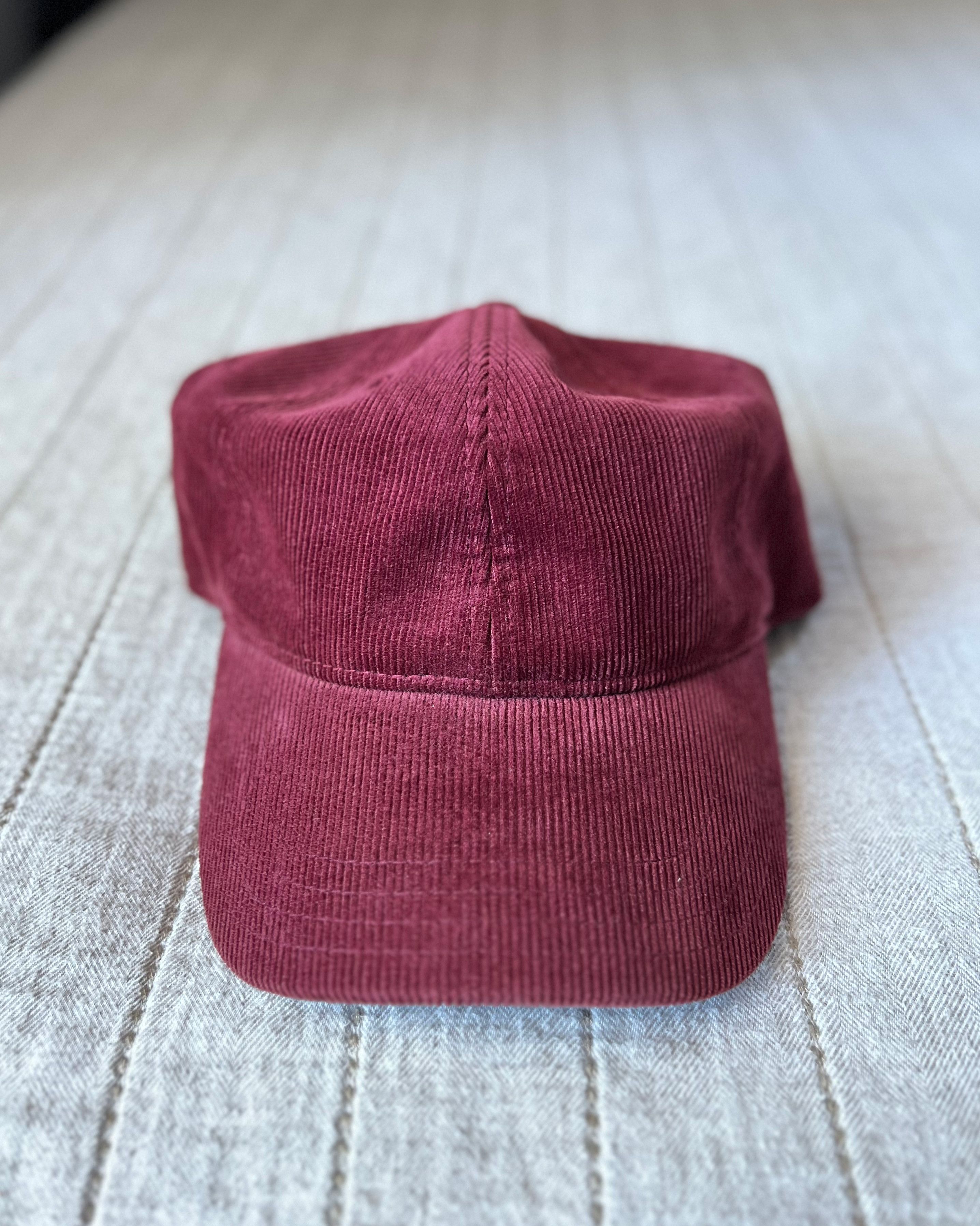 Carhartt Wip Manchester Cap Maroon Corduroy Size ONE SIZE - 1 Thumbnail
