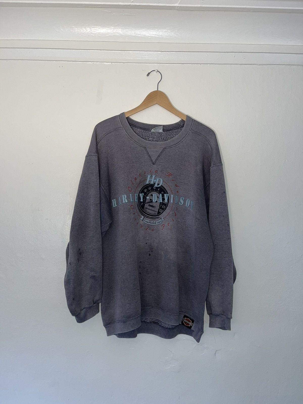 Harley Davidson × Vintage Vintage Harley Davidson Crewneck Size US L / EU 52-54 / 3 - 1 Thumbnail