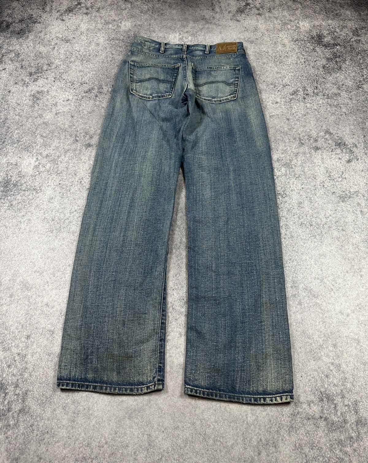 Armani Y2K Vintage Armani Jeans Logo Pants Streetwear Casual VTg M Size US 33 - 1 Thumbnail