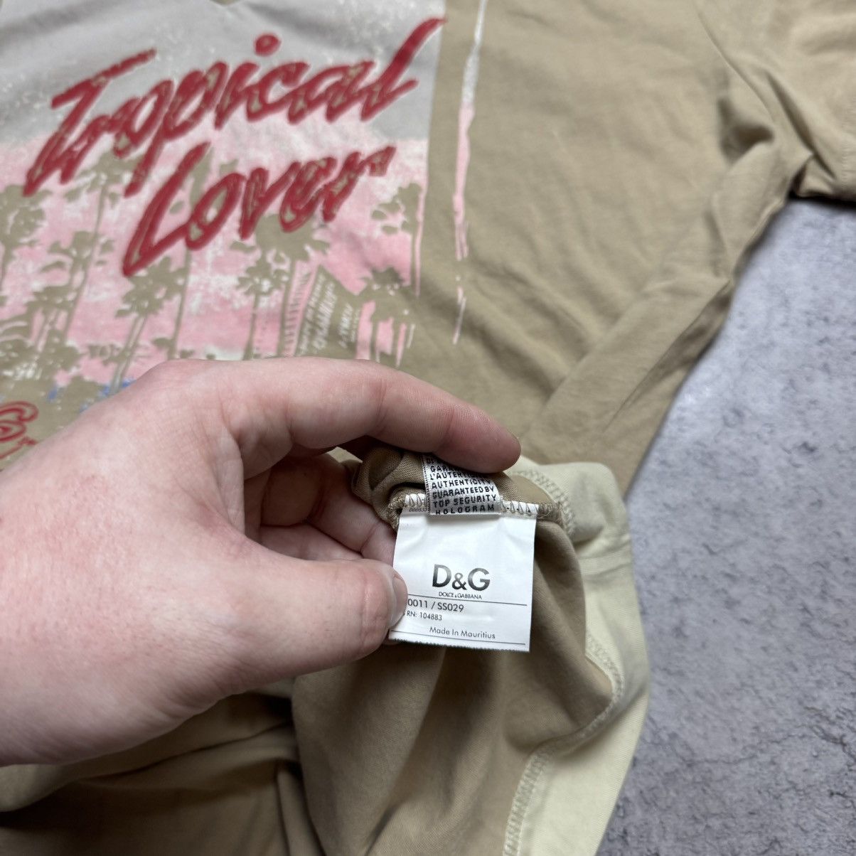 Dolce & Gabbana NEW Dolce & Gabbana Tropical Lover Vintage T-Shirt Size US XXL / EU 58 / 5 - 7 Thumbnail