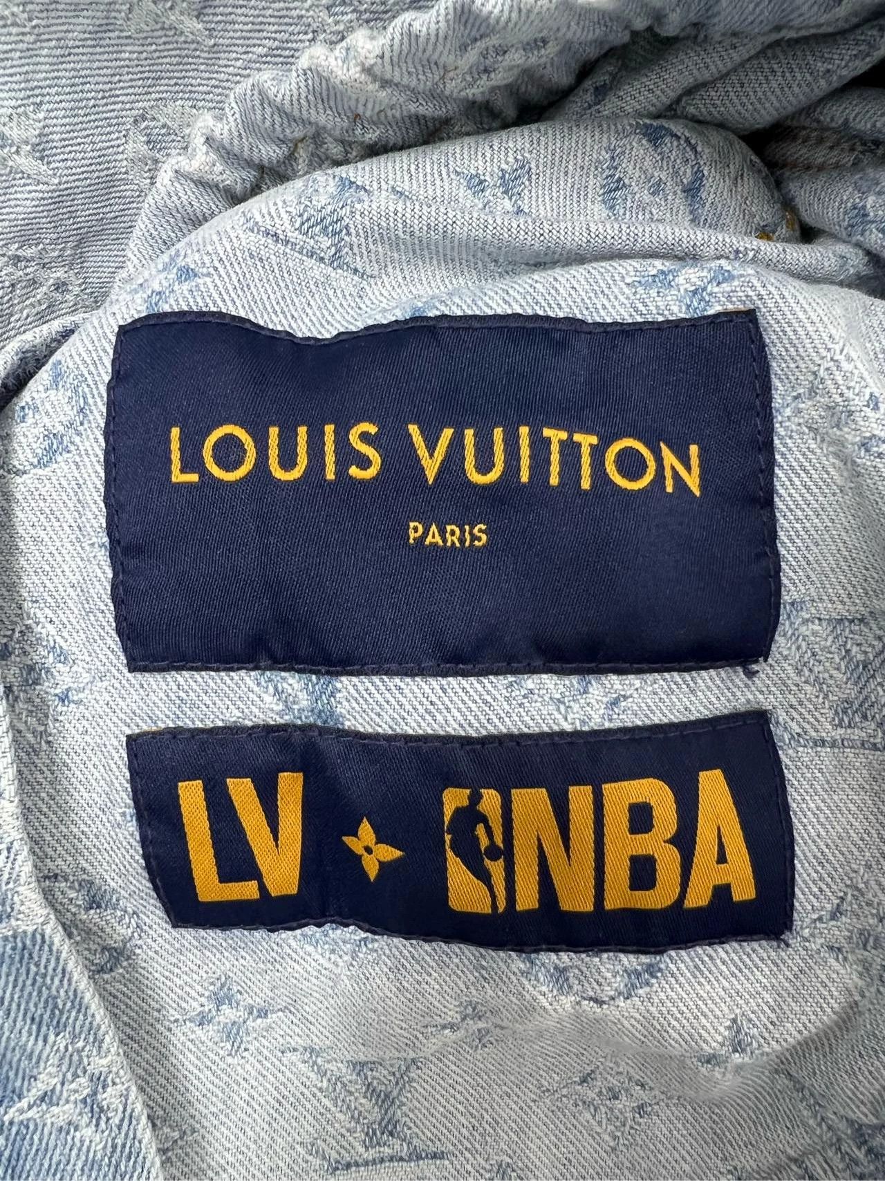 Louis Vuitton LOUIS VUITTON LV NBA collaboration all-logo denim jacket Size XL / US 12-14 / IT 48-50 - 3 Thumbnail