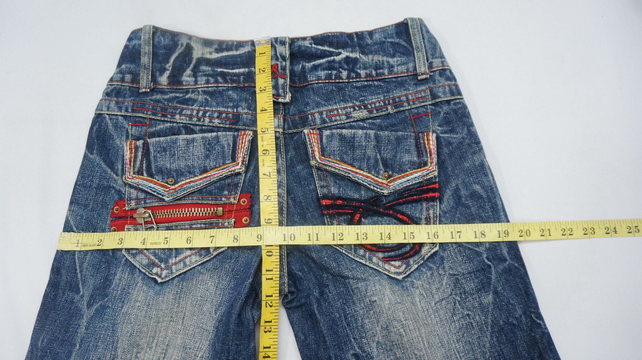 Japanese Brand Red Pepper Wide Leg Lowrise Jeans Size US 29 - 18 Thumbnail