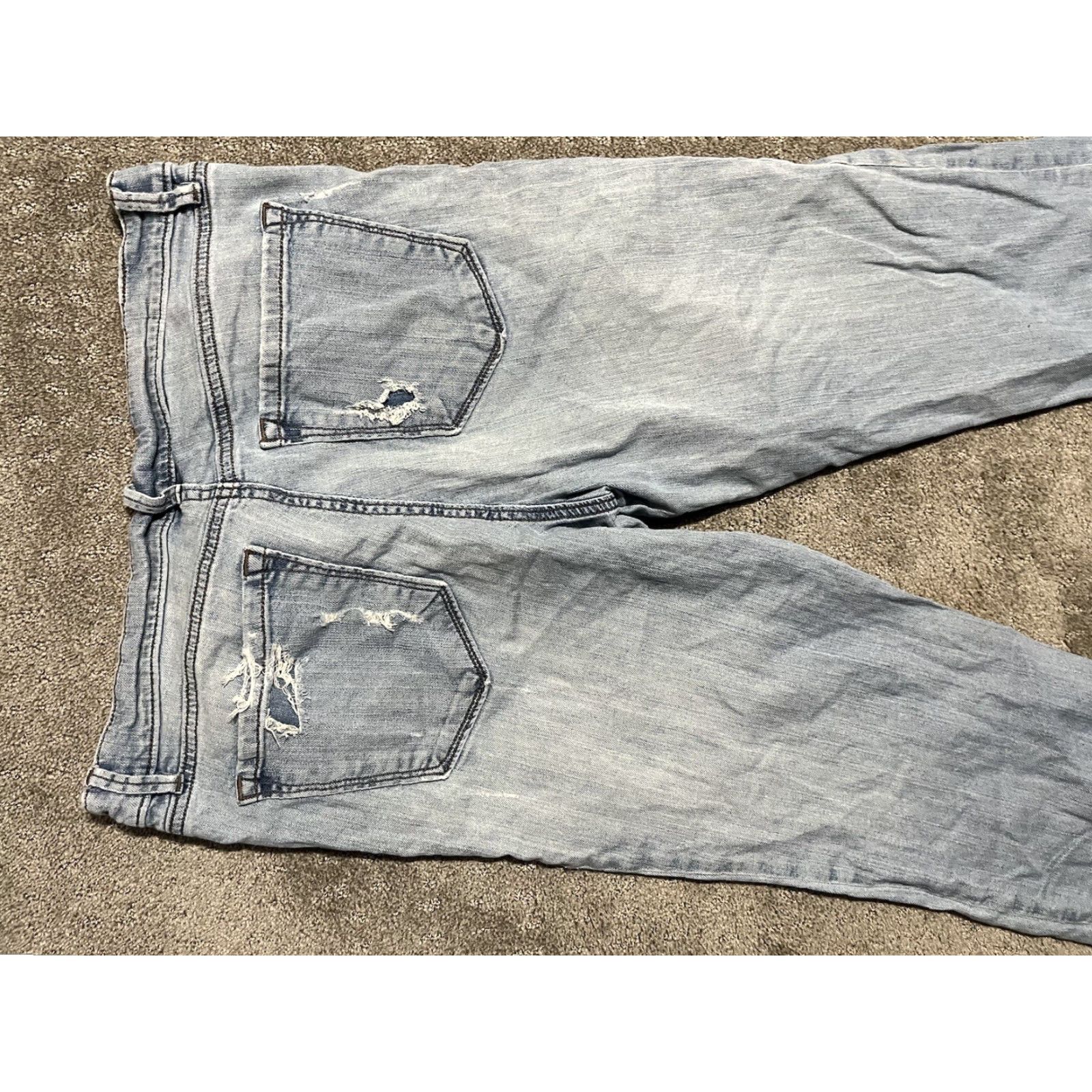 Loft LOFT Jeans Women’s 28/6 Relaxed Skinny Straight Leg Denim 5-Pocket Blue Cotton Spandex Low Rise Slim Fit Adult Womens Size 6 Size 28" / US 6 / IT 42 - 4 Thumbnail