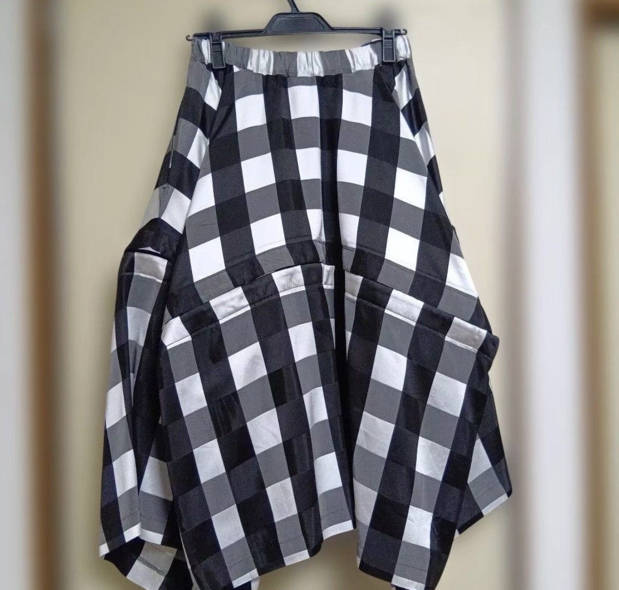 Comme des Garcons Comme des Garçons Check Asymmetrical Flared Skirt K23 Size 25" / US 0 / IT 36 - 2 Thumbnail