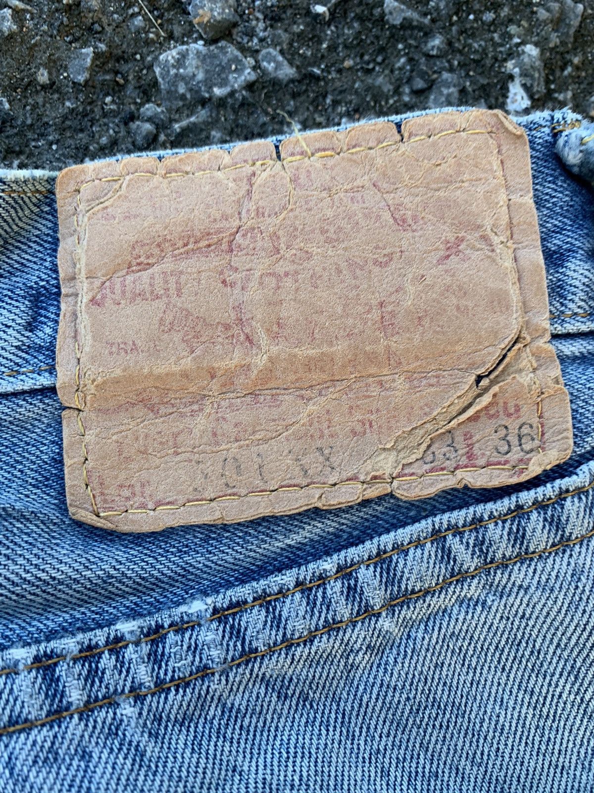 Levi's Levis Big E 501XX Made In Usa Selvedge Distressed denim Size US 30 / EU 46 - 8 Thumbnail