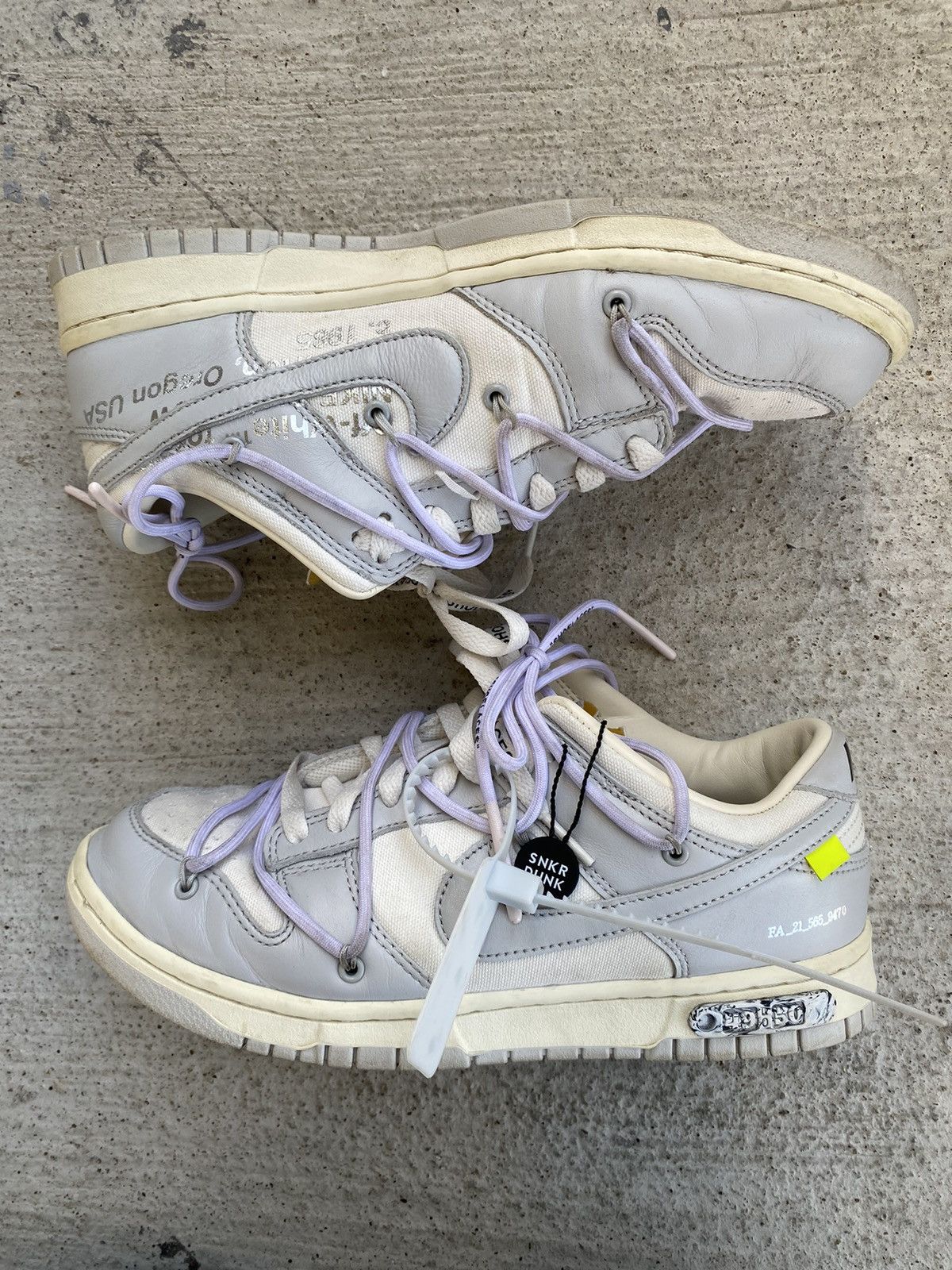 Dunk Low Off White Lot 49 | Grailed