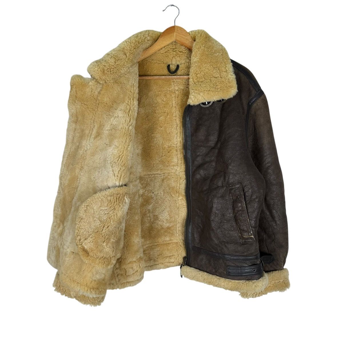 Other ❄️JKT TYPE B3 SHEEPSKIN SHEARLING AVIATOR LEATHER JACKET Size US L / EU 52-54 / 3 - 6 Thumbnail