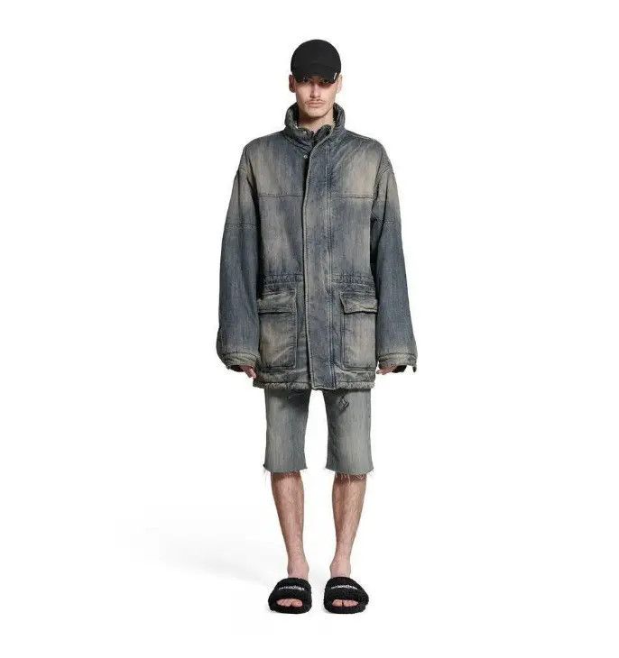 Balenciaga o1w1db10126 Parka in Blue Size US XXL / EU 58 / 5 - 3 Thumbnail