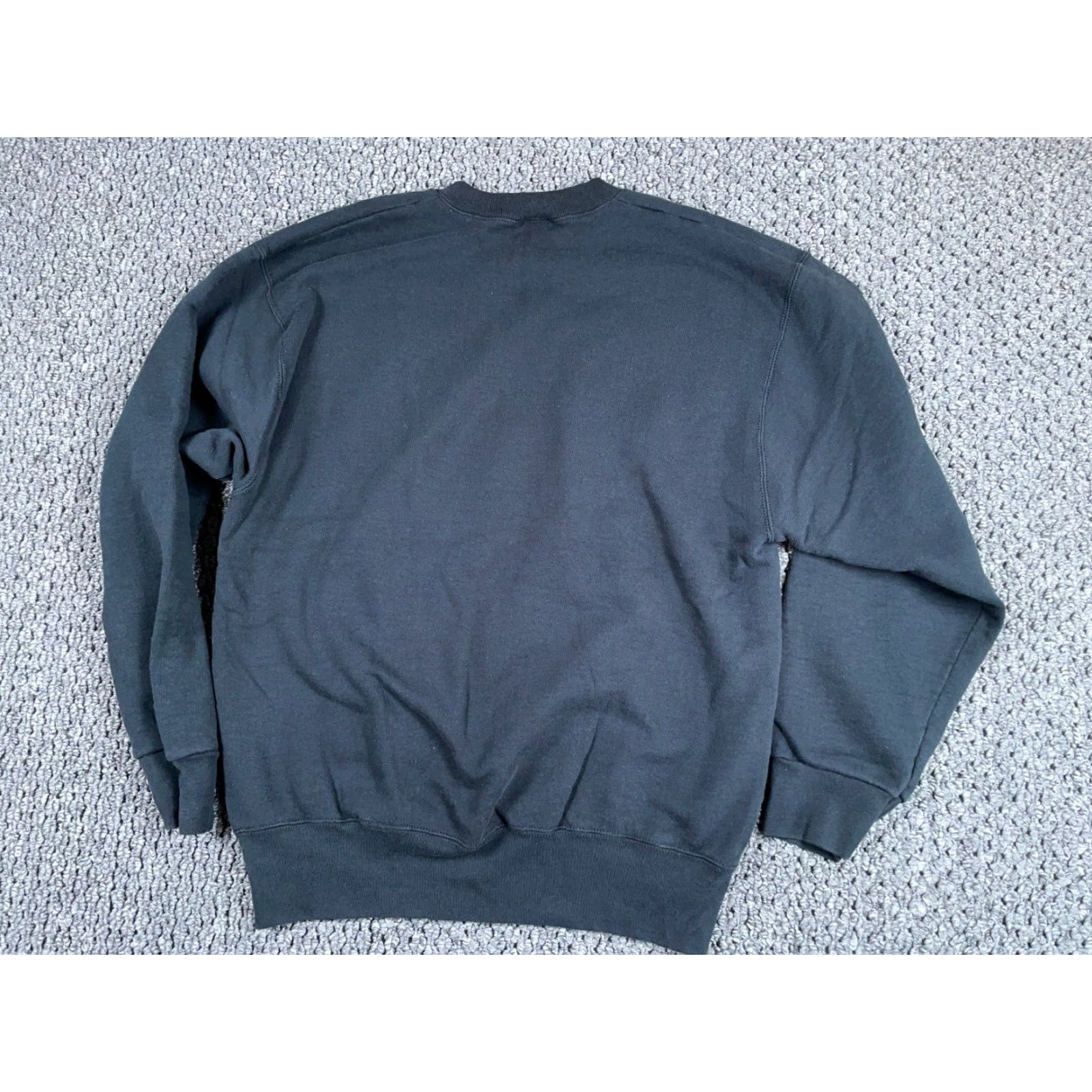 Pro Player VINTAGE Pro-Player Sweatshirt Black Graphic Print 50-50 Heavyweight Adult Large Men Bailey Island New England 90s Nautical City Retro Crew Neck Size US L / EU 52-54 / 3 - 2 Thumbnail