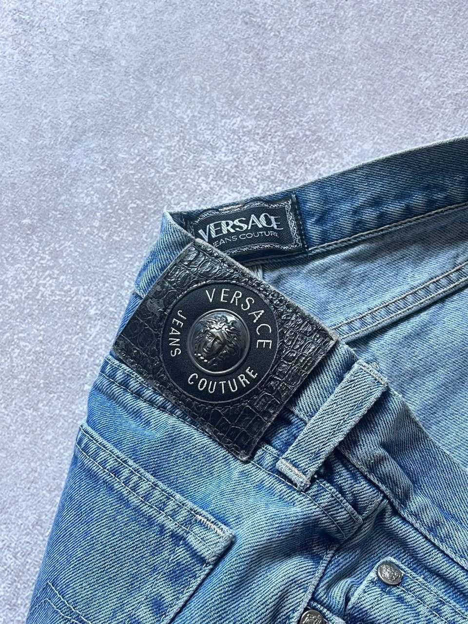 Versace × Vintage Vintage Versace Medusa Baggy Jeans Y2K 30 Size US 30 / EU 46 - 14 Thumbnail