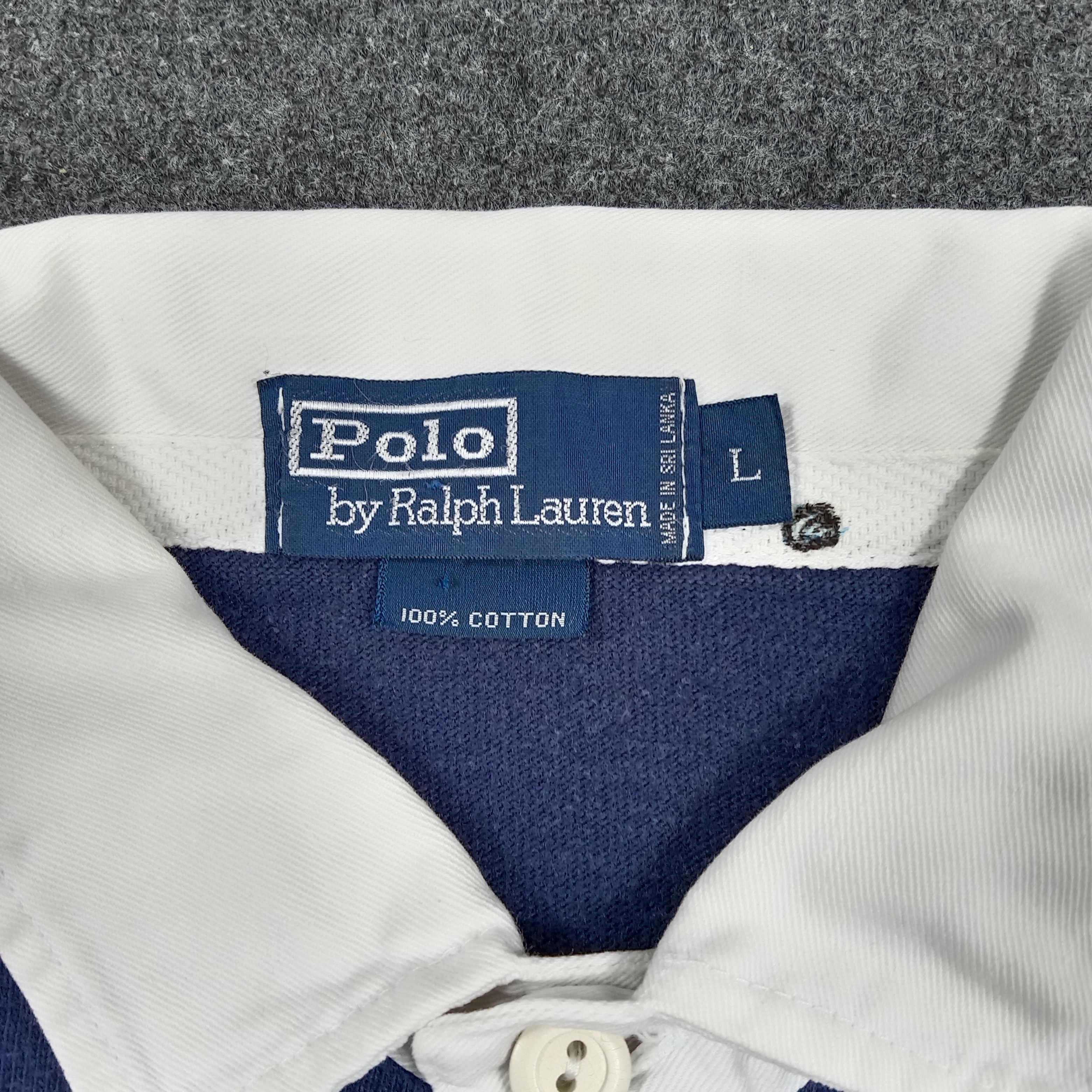 Polo Ralph Lauren Polo Ralph Lauren Striped Rugby Polos E1N17 Size US L / EU 52-54 / 3 - 3 Thumbnail