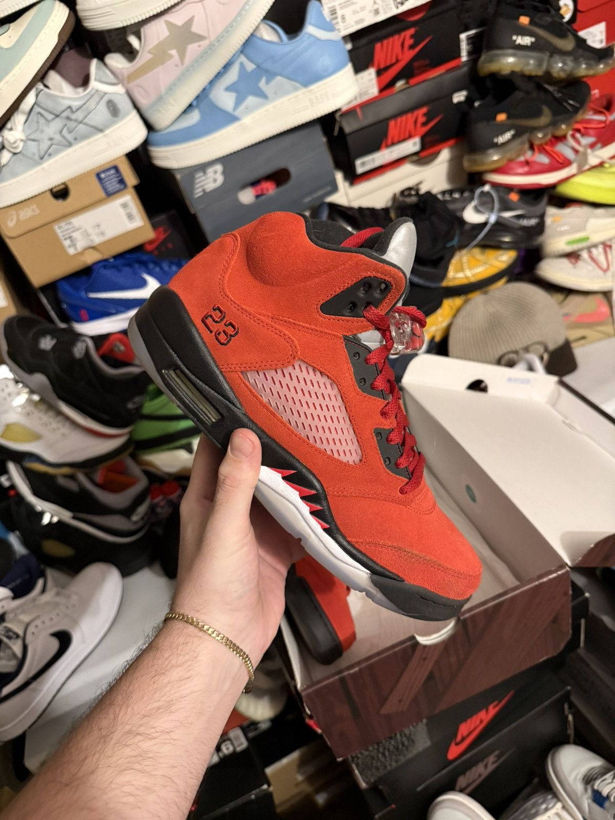 Jordan Brand Jordan retro 5 raging bull sz 9.5 Size US 9.5 / EU 42-43 - 1 Thumbnail