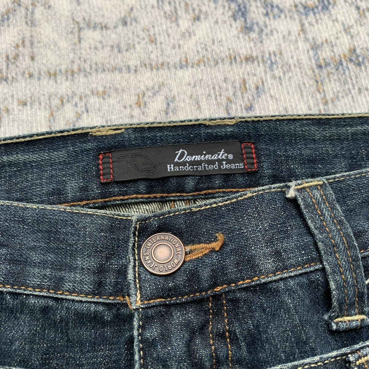 Japanese Brand Rare Vintage Dominate Mudwash Double Waist Artisan Jeans Size US 34 / EU 50 - 9 Thumbnail