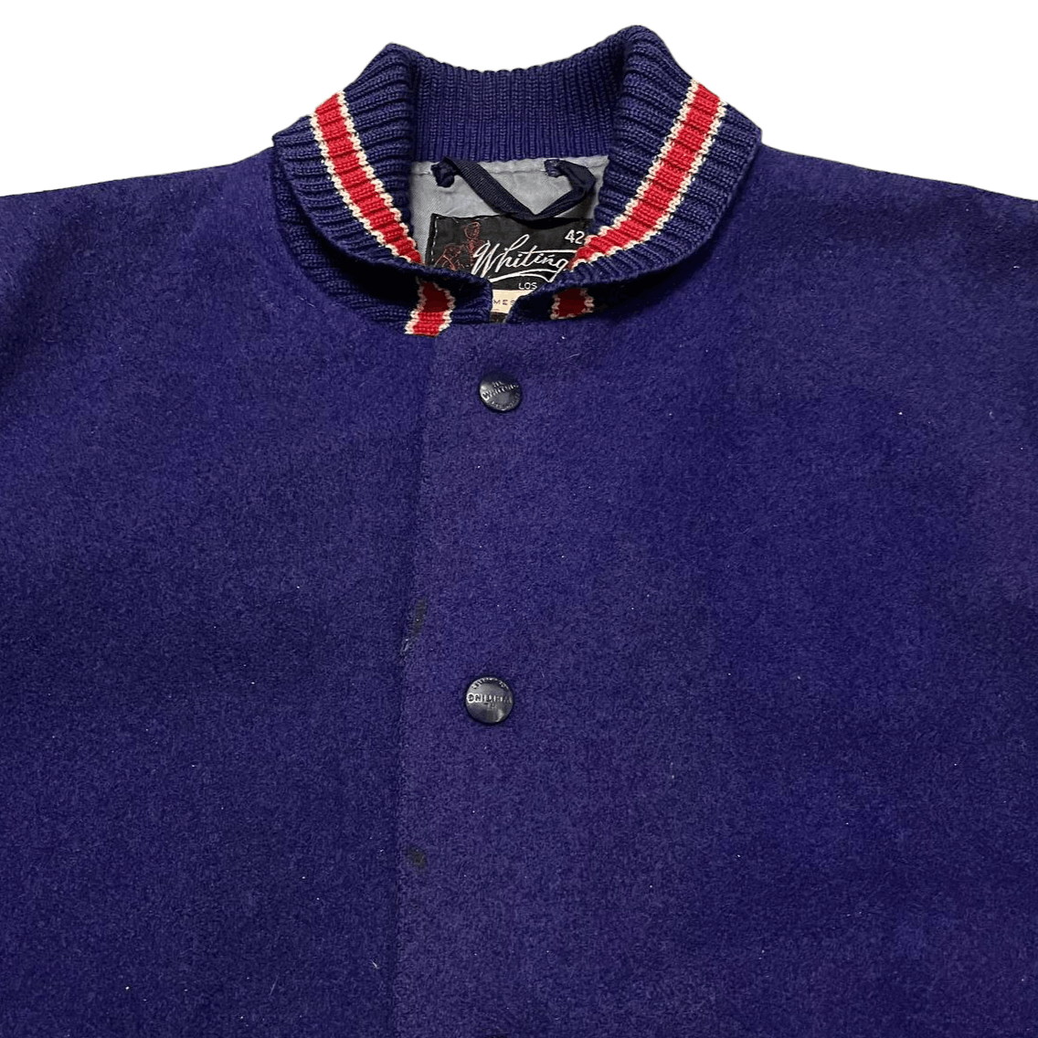 Japanese Brand Vintage 60's Blue Letterman HL Whiting Varsity Jacket Size US M / EU 48-50 / 2 - 5 Thumbnail