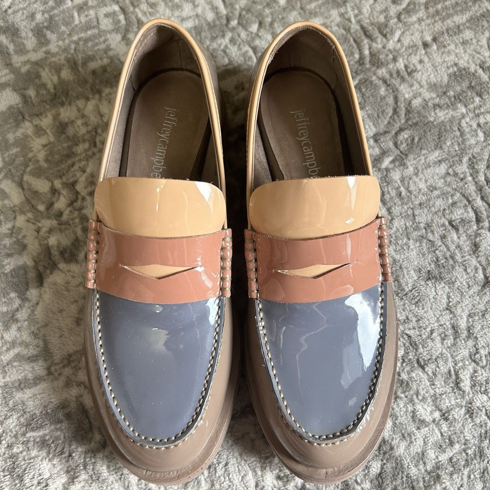 Jeffrey Campbell Jeffrey Campbell Lenna Taupe Leather Loafers Women’s Size 6 Size US 6 / IT 36 - 1 Thumbnail