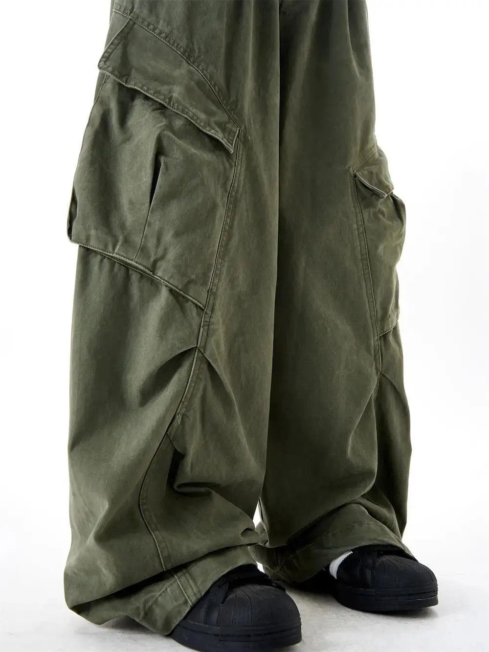 Japanese Brand × Vintage Retro Deconstructed Loose Casual Pants Size US 30 / EU 46 - 4 Thumbnail