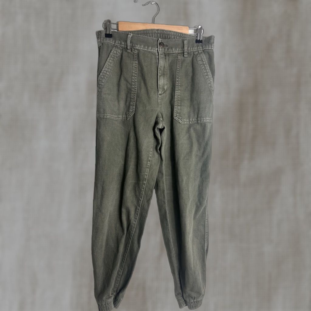 Gap Gap Army Green Cotton Ankle Joggers 30x27 Womens Size 8 Pants Regular Color Green Army Womens Size 30" / US 8 / IT 44 - 1 Thumbnail